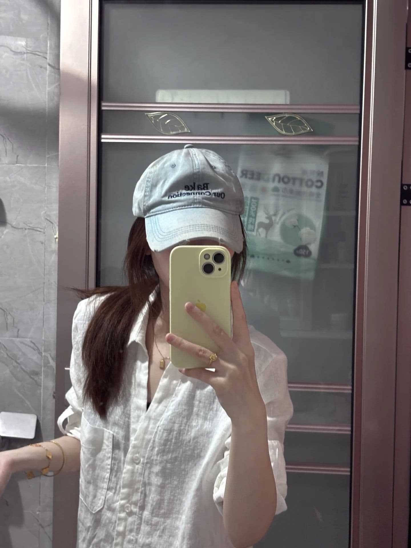 프랑스식 박하 녹색 셔츠 여성 긴 소매 여름 얇은 스타일 출퇴근 캐주얼 디자인 센스 작은 대중 Chic V넥 맨위 이미지 3
