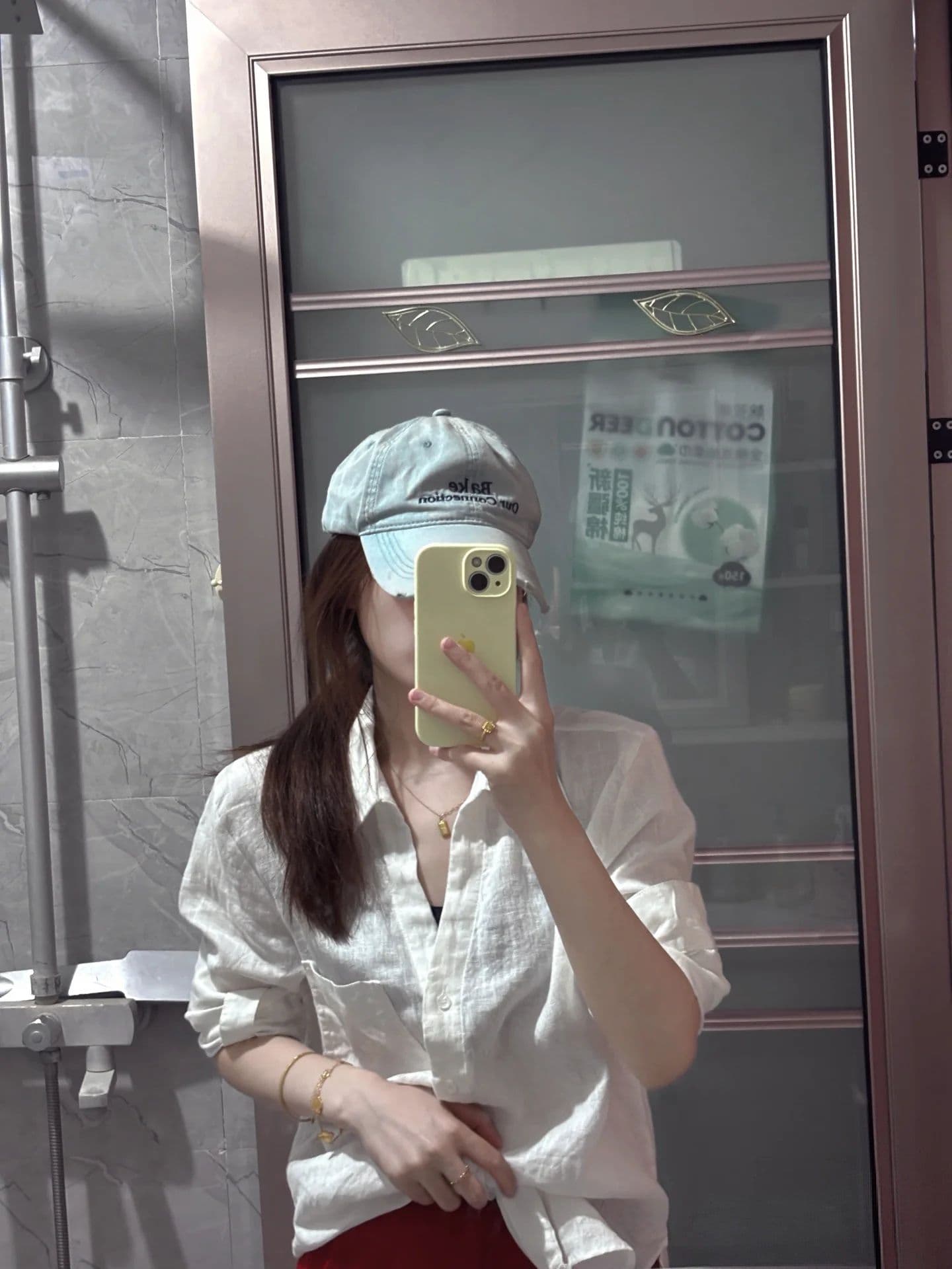 프랑스식 박하 녹색 셔츠 여성 긴 소매 여름 얇은 스타일 출퇴근 캐주얼 디자인 센스 작은 대중 Chic V넥 맨위 상세 이미지 3