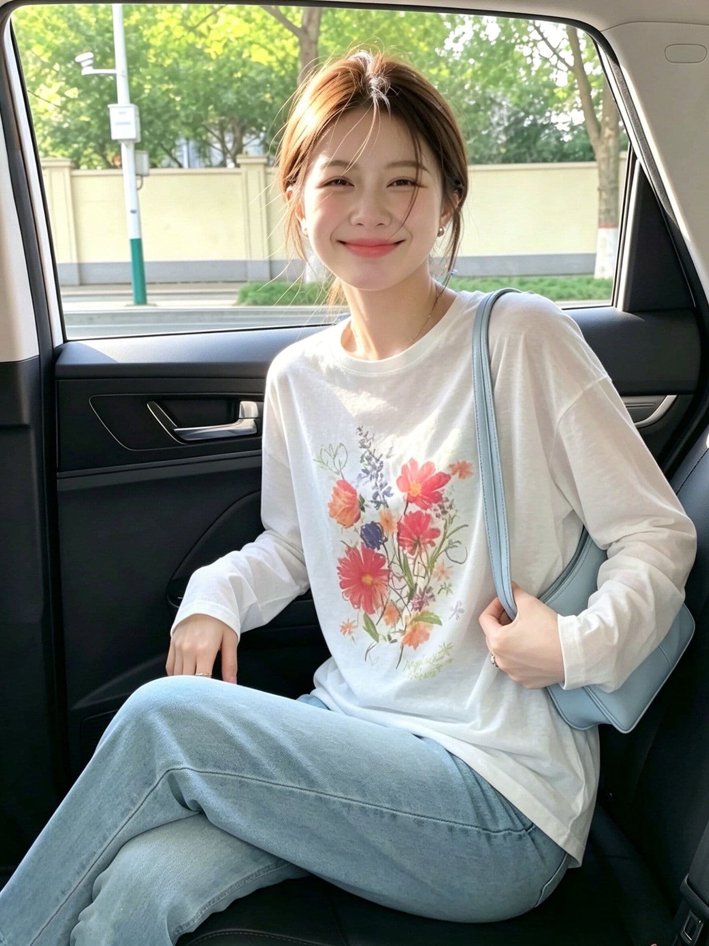 165g 라이 경기 서울 느슨함 센스 여름 화이트 얇고 가벼운 블라우스 여성 한 부서 통기성 긴팔 루즈핏 맨위 이미지 3