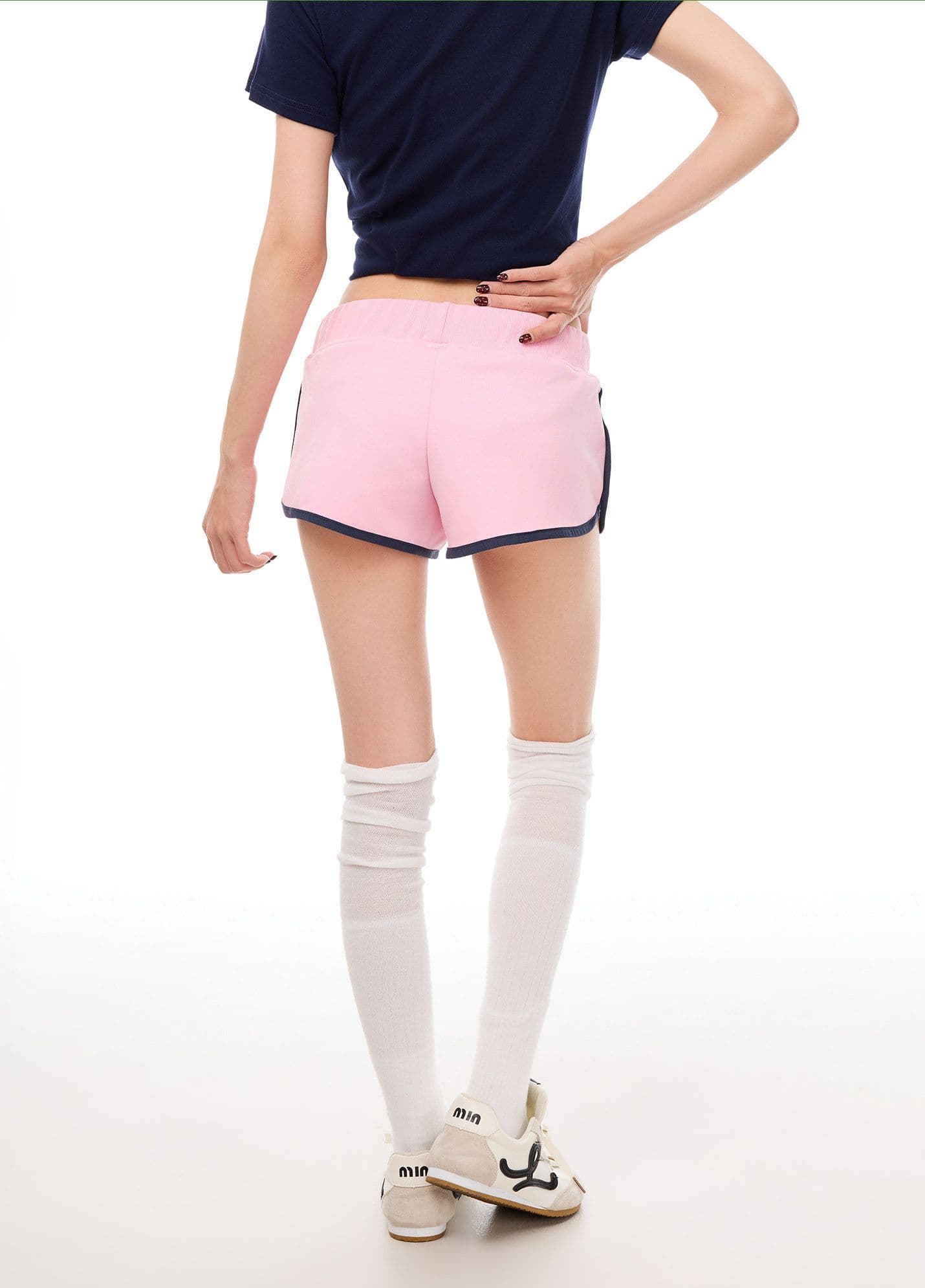 순수한 욕망 캐주얼 고급 센스 핫걸 작은 대중 루즈핏 파자마 바지 여성 여름 반바지 펌프 로프 가정 바지 수 있습니다. 외출용 상세 이미지 9