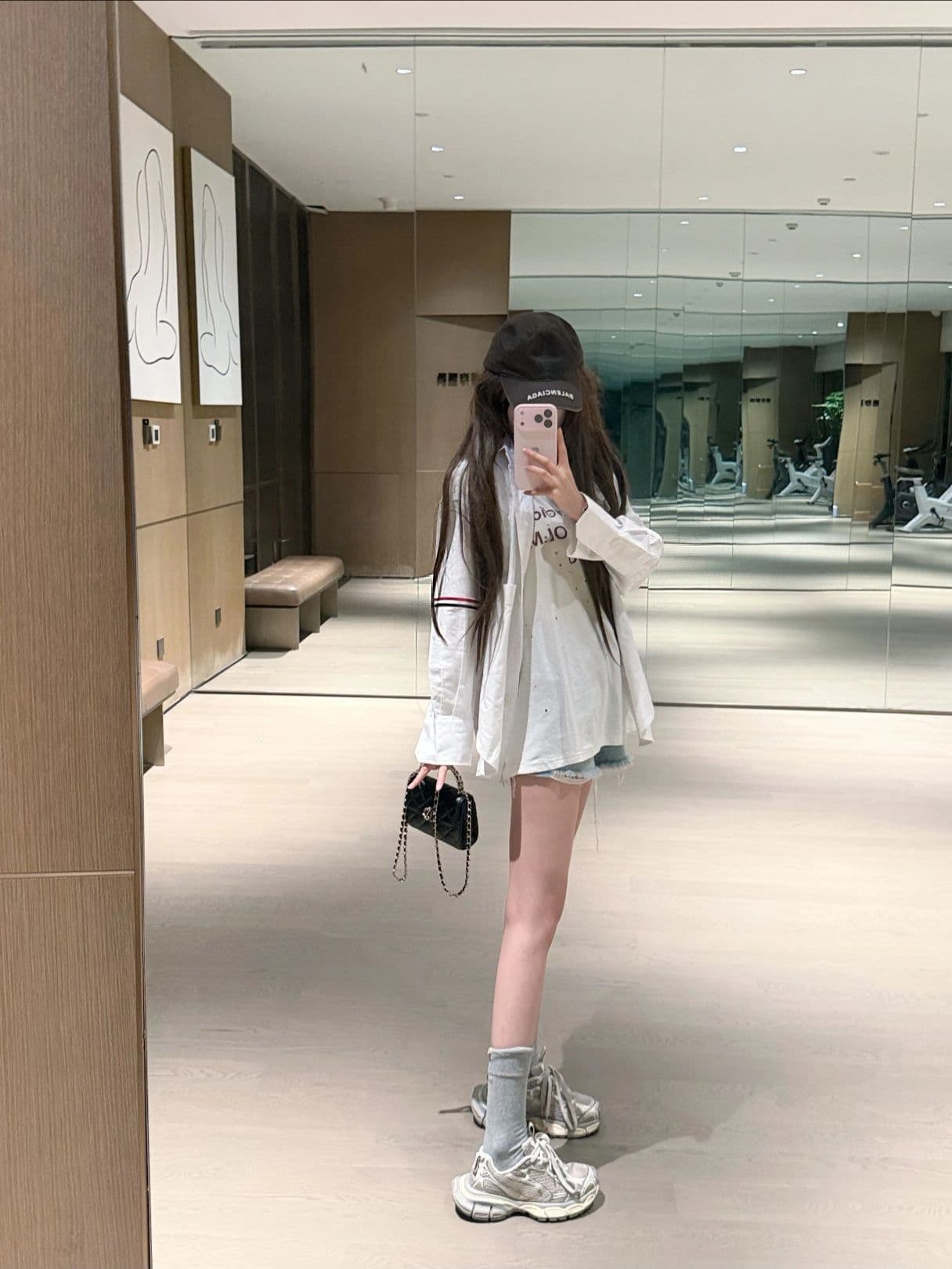 여성 셔츠 인터넷 유명인 스트라이프 완장 디자인 셔츠 여성 이미지 4