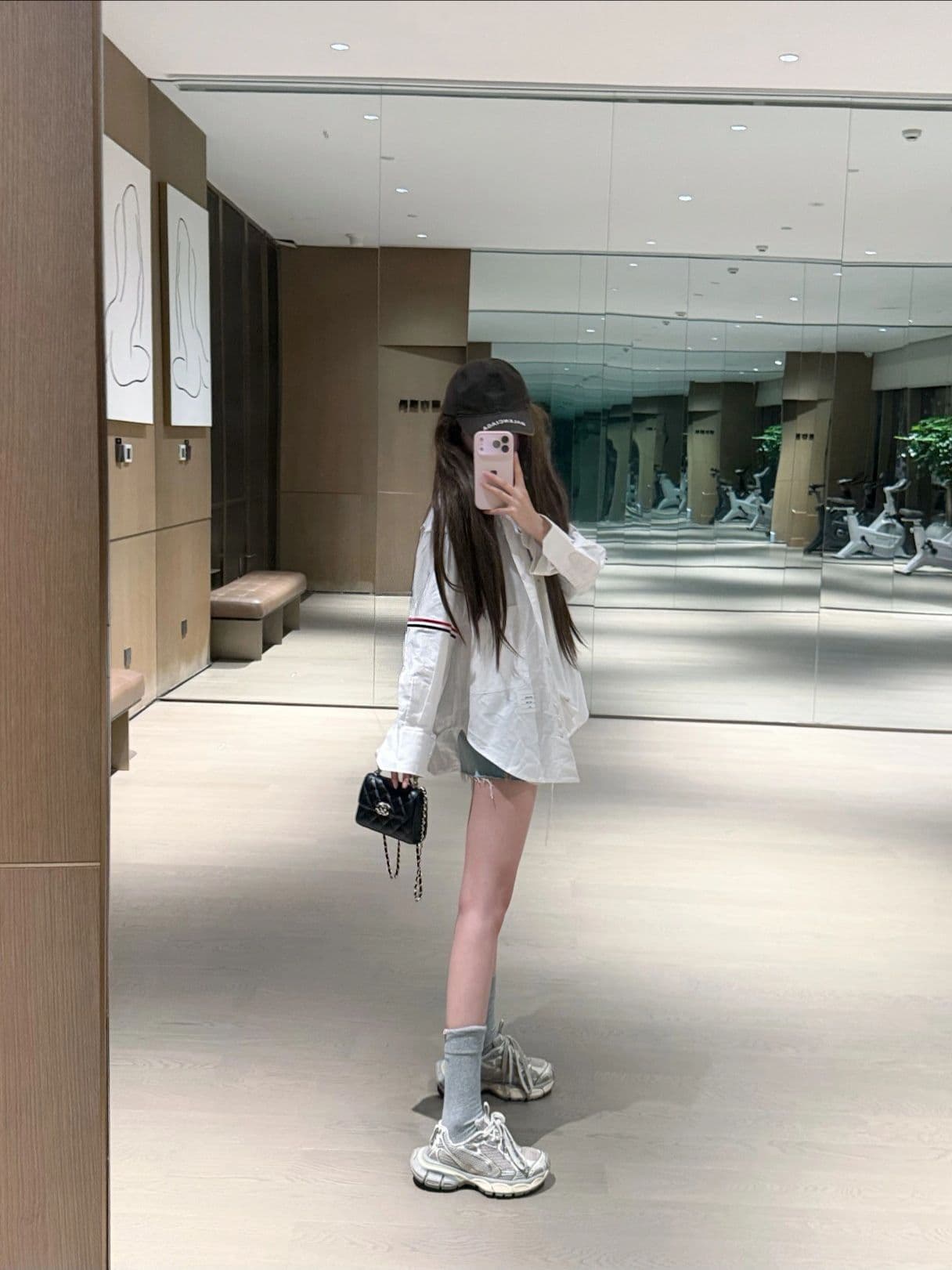 여성 셔츠 인터넷 유명인 스트라이프 완장 디자인 셔츠 여성 상세 이미지 2
