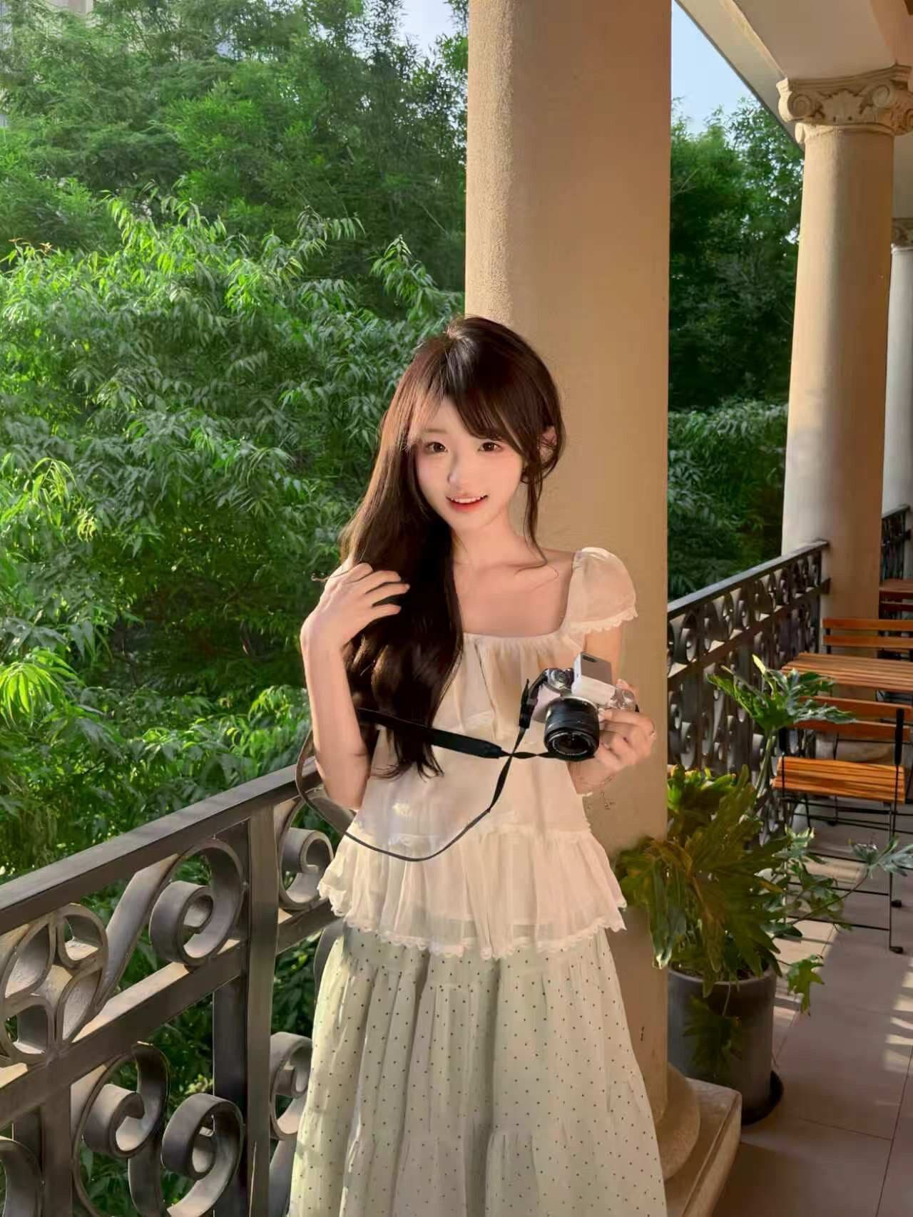 센 부서 소녀 도트 무늬 반신 스커트 여성 새로운 여름 작은 키 한 마디 퍼프 미니 스커트 중간 스커트 상세 이미지 5