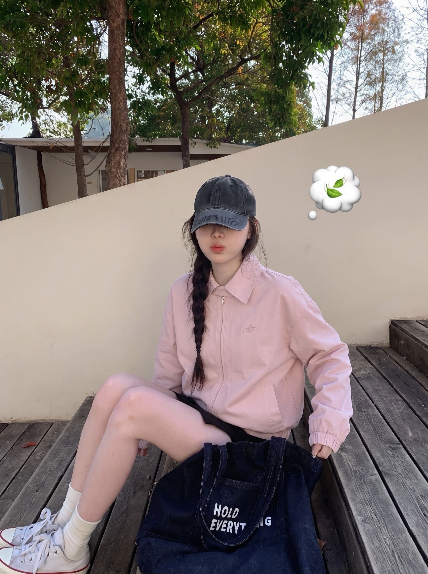 고급 센스 핑크색 워크웨어 재킷 여성 코트 이른 가을 새로운 몸매 가꾸기 슬림해 보이는 폴로 칼라 재킷 맨위 이미지 2