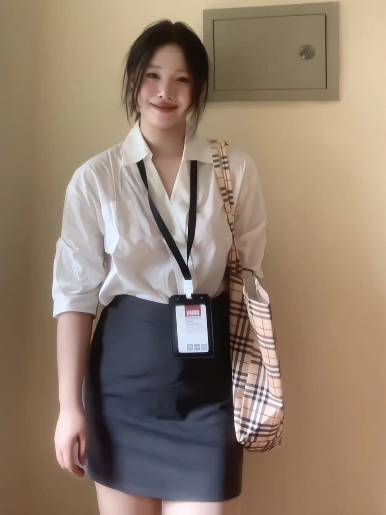 높음 지혜 센스 프랑스식 품격 화이트 폴로 칼라 반팔 여성 셔츠 여름 새로운 거품 소매 직장 출퇴근 맨위 이미지 2