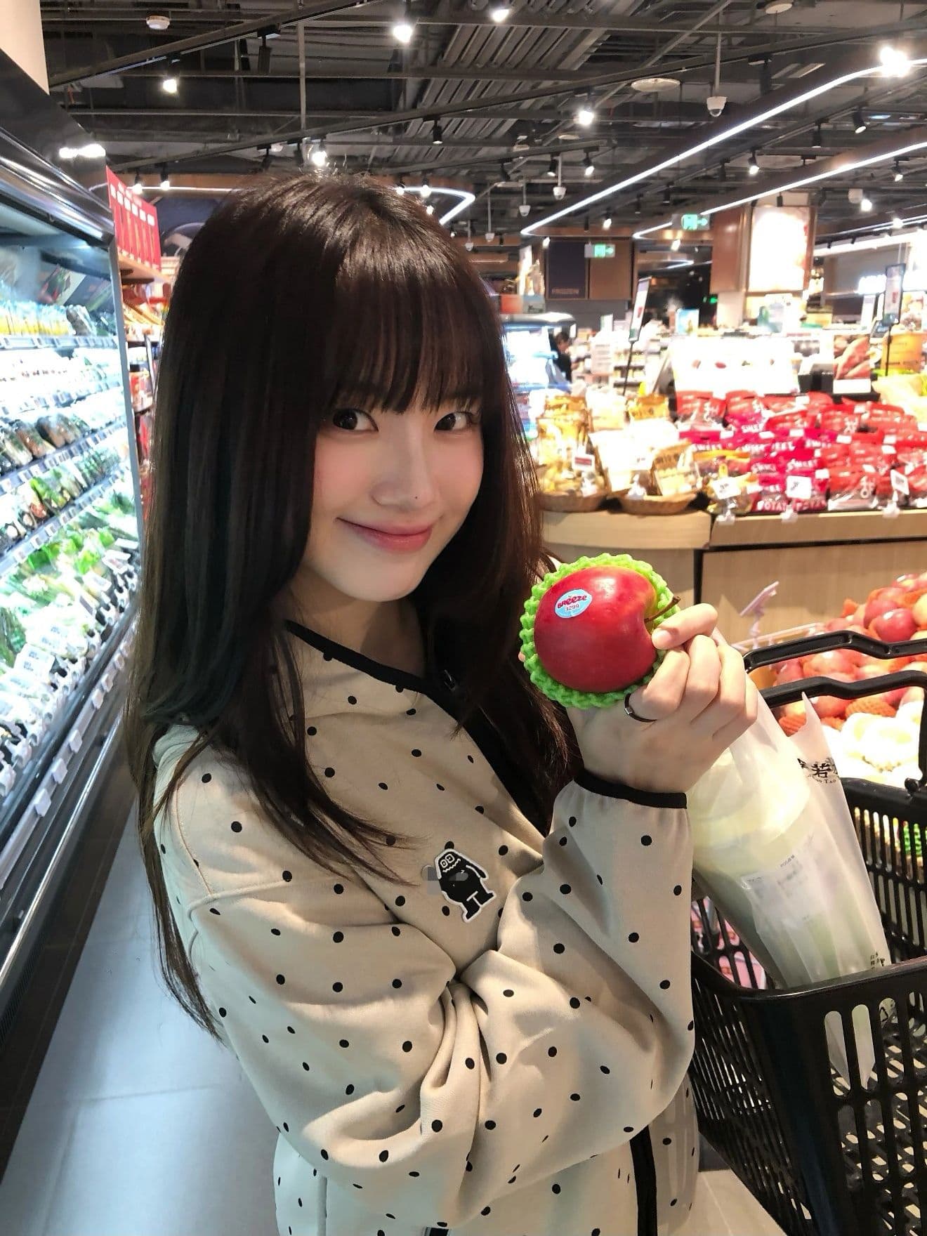 순수한 Mianhua 면 복합 원본 당겨서 측면 도트 무늬 후드 남녀 루즈핏 명중 검은 색 테두리 자수 후드티 재킷 상세 이미지 9