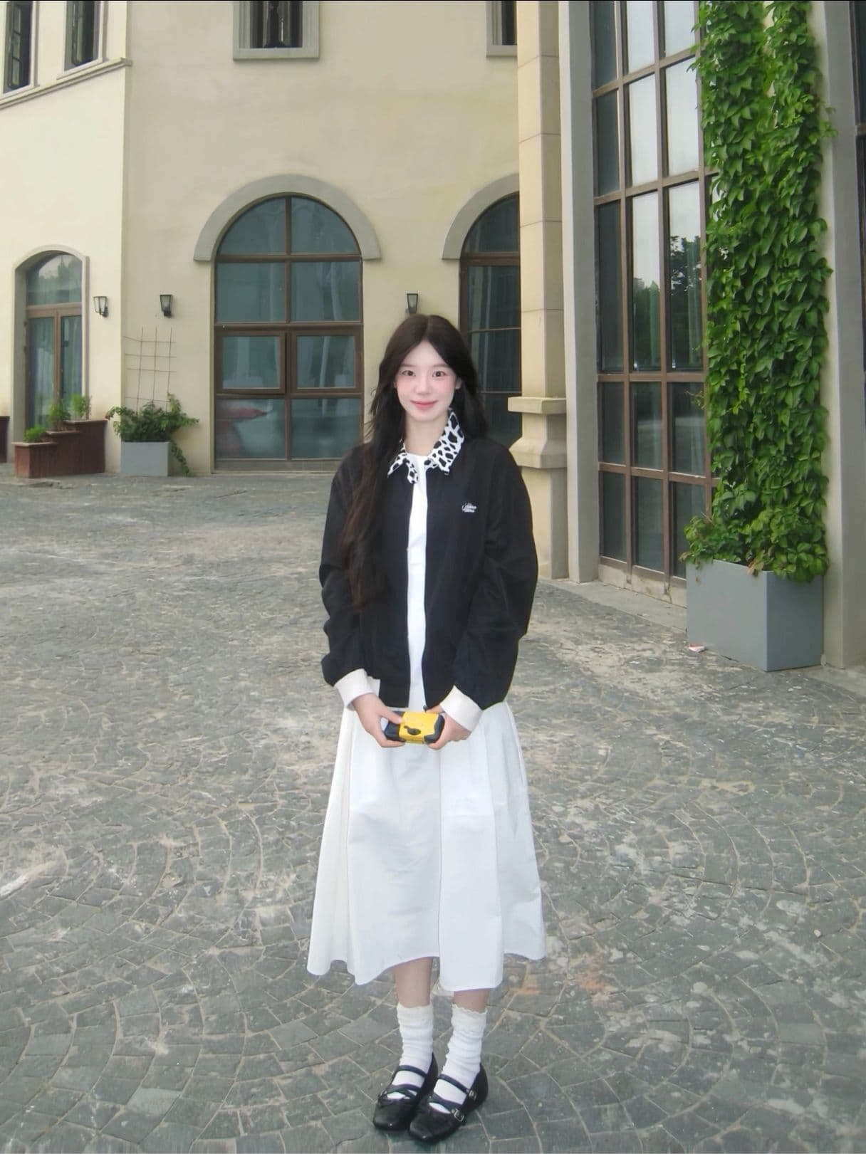 암소 곡물 폴로 칼라 패치워크 여성 코트 이른 가을 2026 새로운 루즈핏 캐주얼 자수 한 부서 쇼트 스타일 재킷 맨위 이미지 3