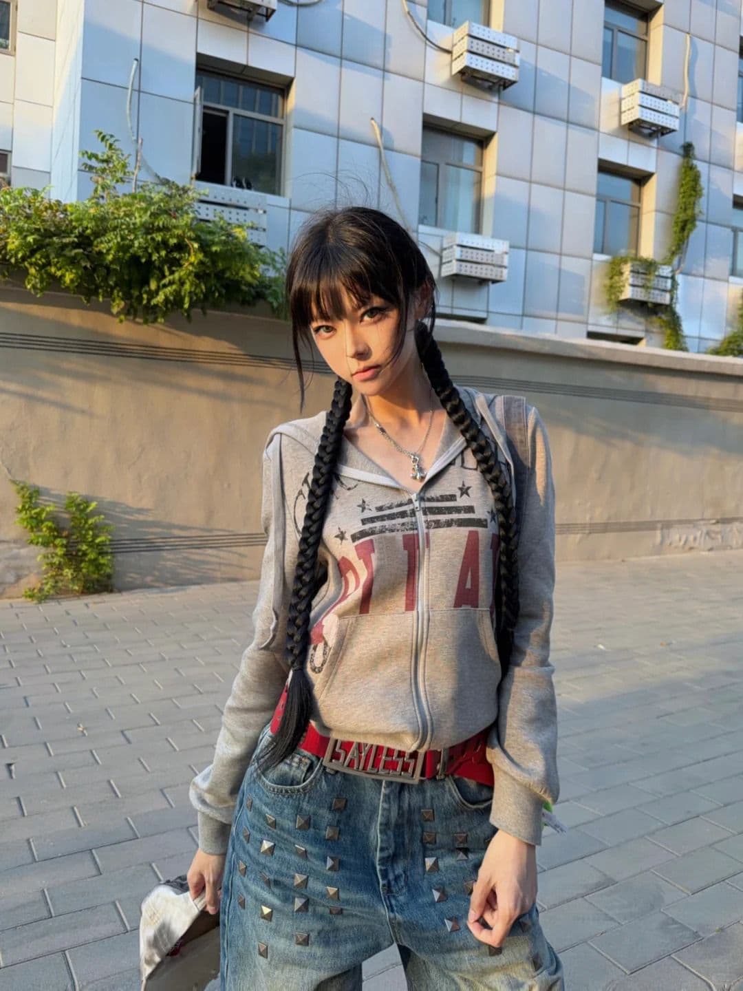 순수한 Mianhua 면 쇼트 스타일 후드 티 스웨터 여성 코트 가을 거리 바람 몸매 가꾸기 지퍼 오픈 가디건 맨위 이미지 2
