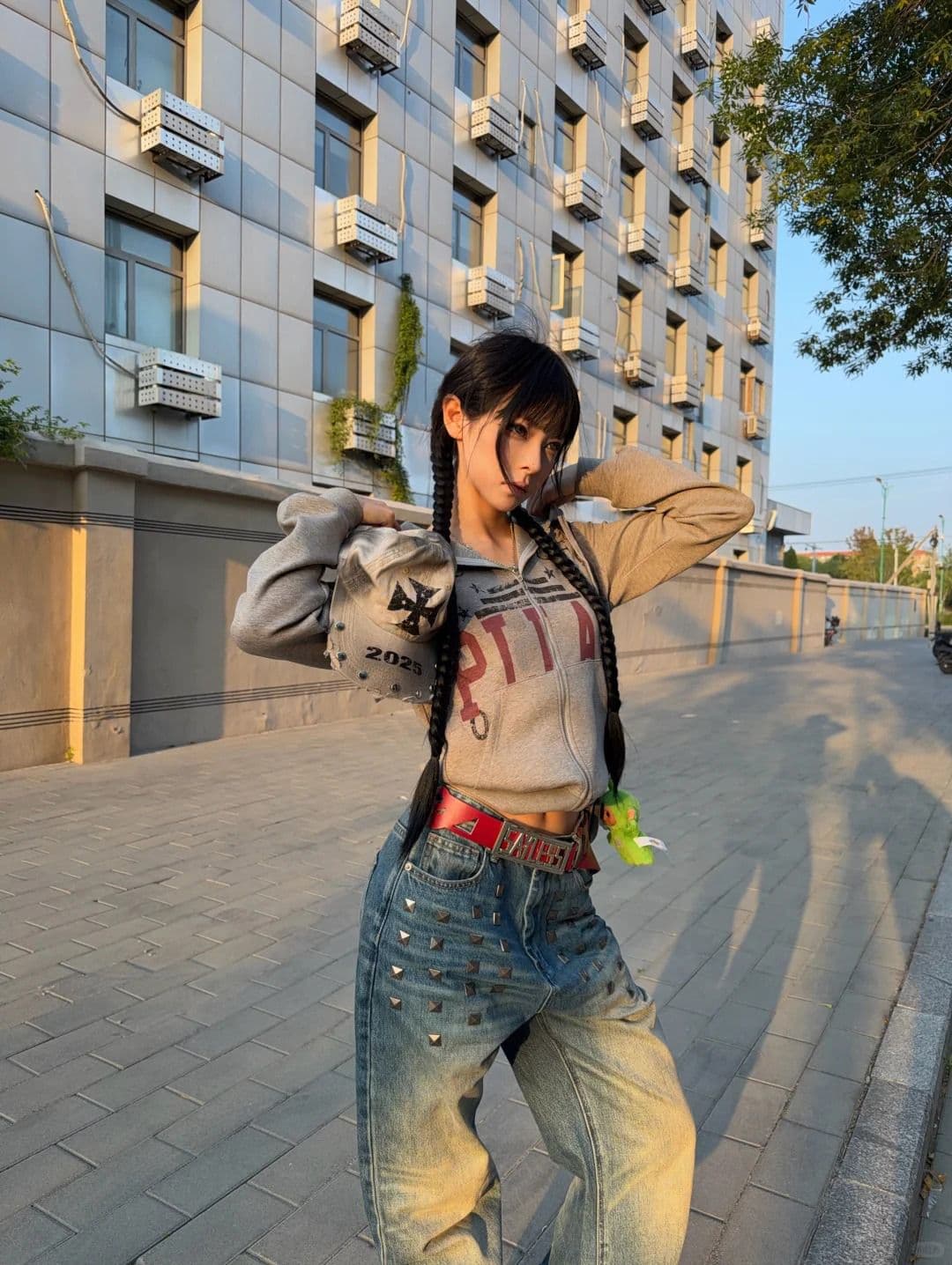순수한 Mianhua 면 쇼트 스타일 후드 티 스웨터 여성 코트 가을 거리 바람 몸매 가꾸기 지퍼 오픈 가디건 맨위 상세 이미지 4