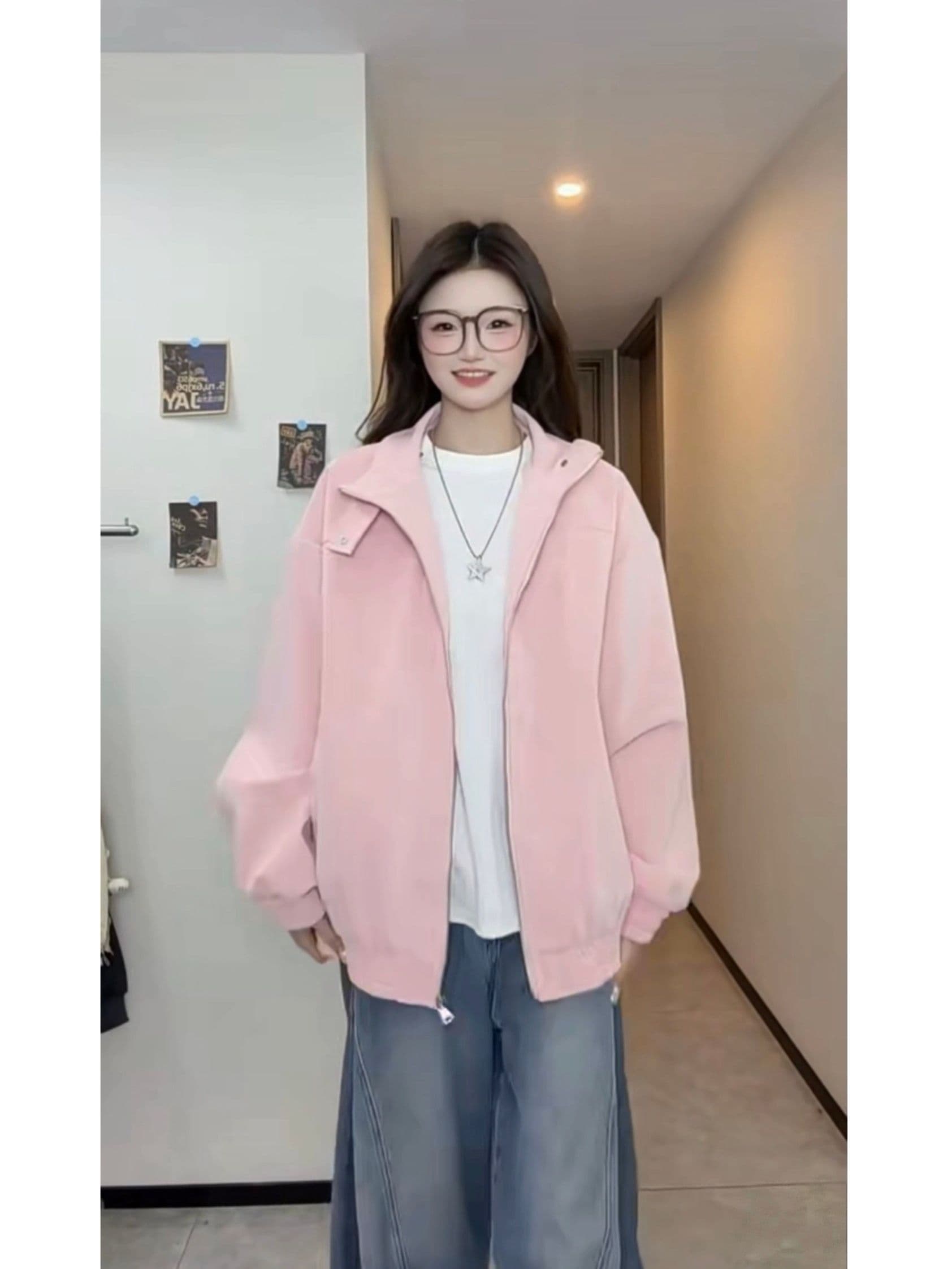 원본 1 ~보다 1 PU 가죽 커플 지불 스탠드 칼라 새로운 재킷 방수 방풍 캐주얼 다용도 재킷 트렌디 이미지 4