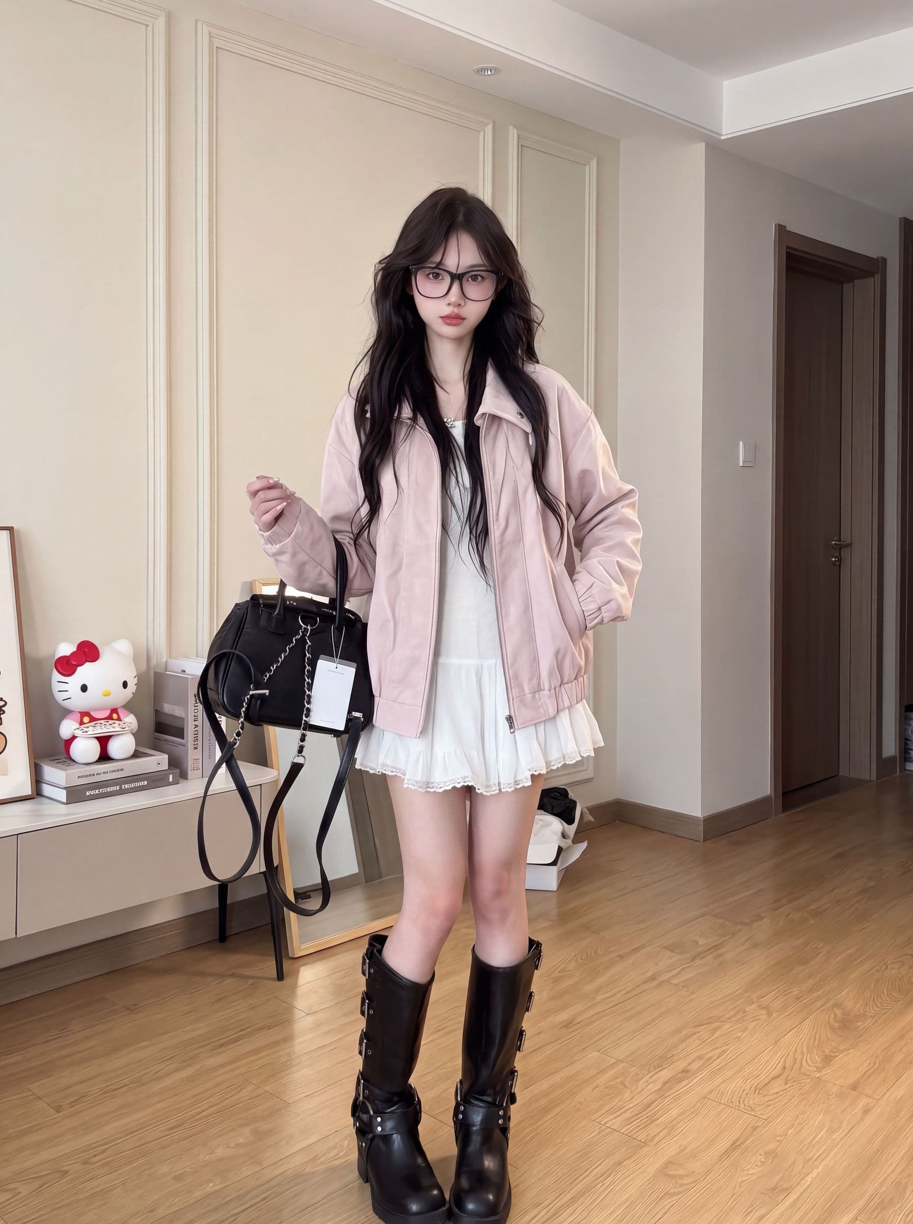 원본 1 ~보다 1 PU 가죽 커플 지불 스탠드 칼라 새로운 재킷 방수 방풍 캐주얼 다용도 재킷 트렌디 상세 이미지 5