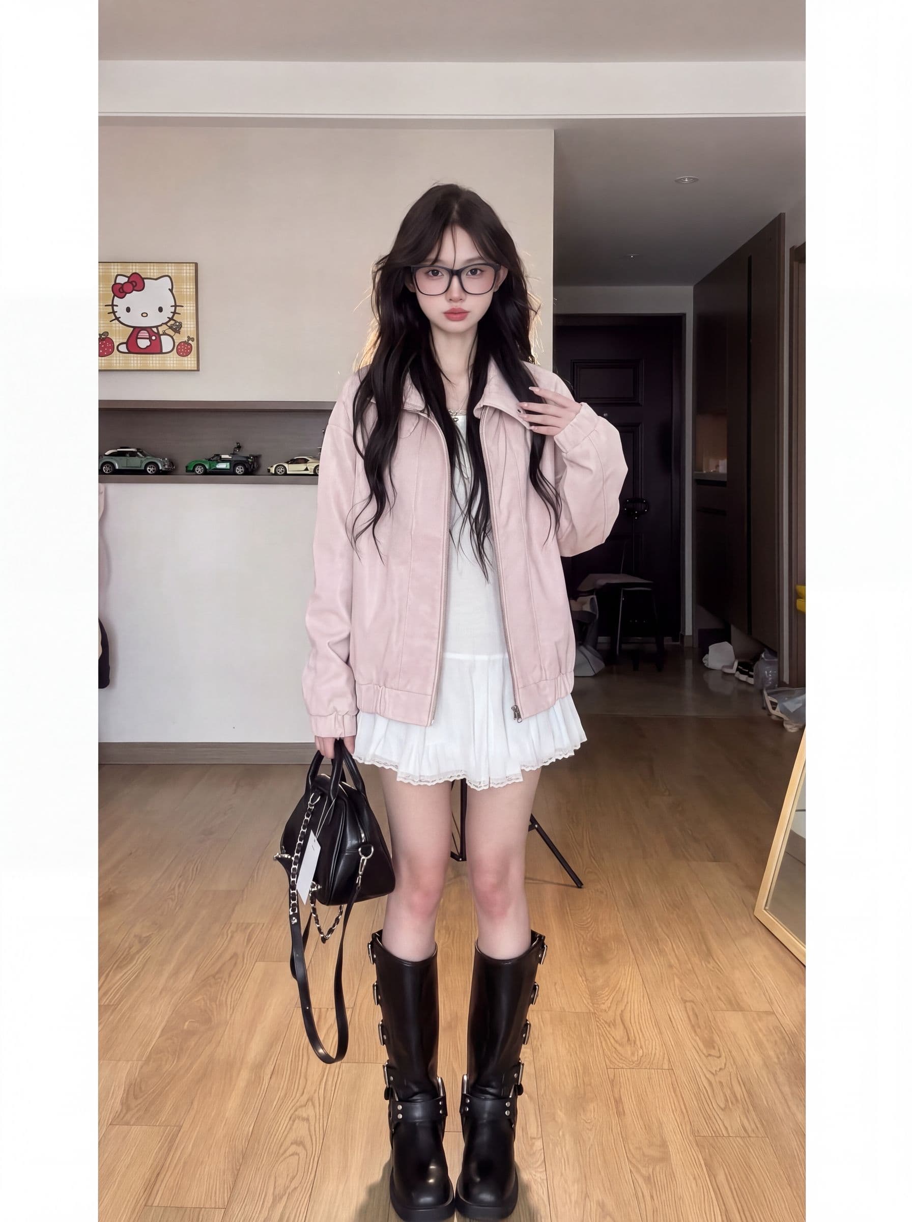 원본 1 ~보다 1 PU 가죽 커플 지불 스탠드 칼라 새로운 재킷 방수 방풍 캐주얼 다용도 재킷 트렌디 상세 이미지 6