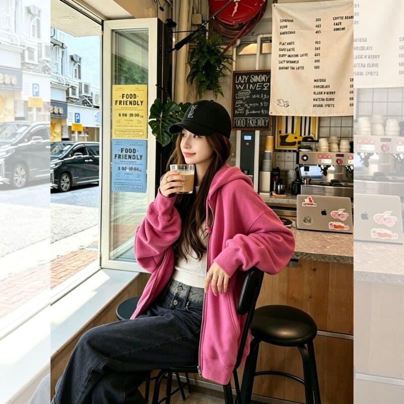 밤나무 코코아 bankelili 400g 무거운 사설 서비스 재킷 장기 지배 높음 그램 무거운 후드티 까마귀 상세 이미지 8