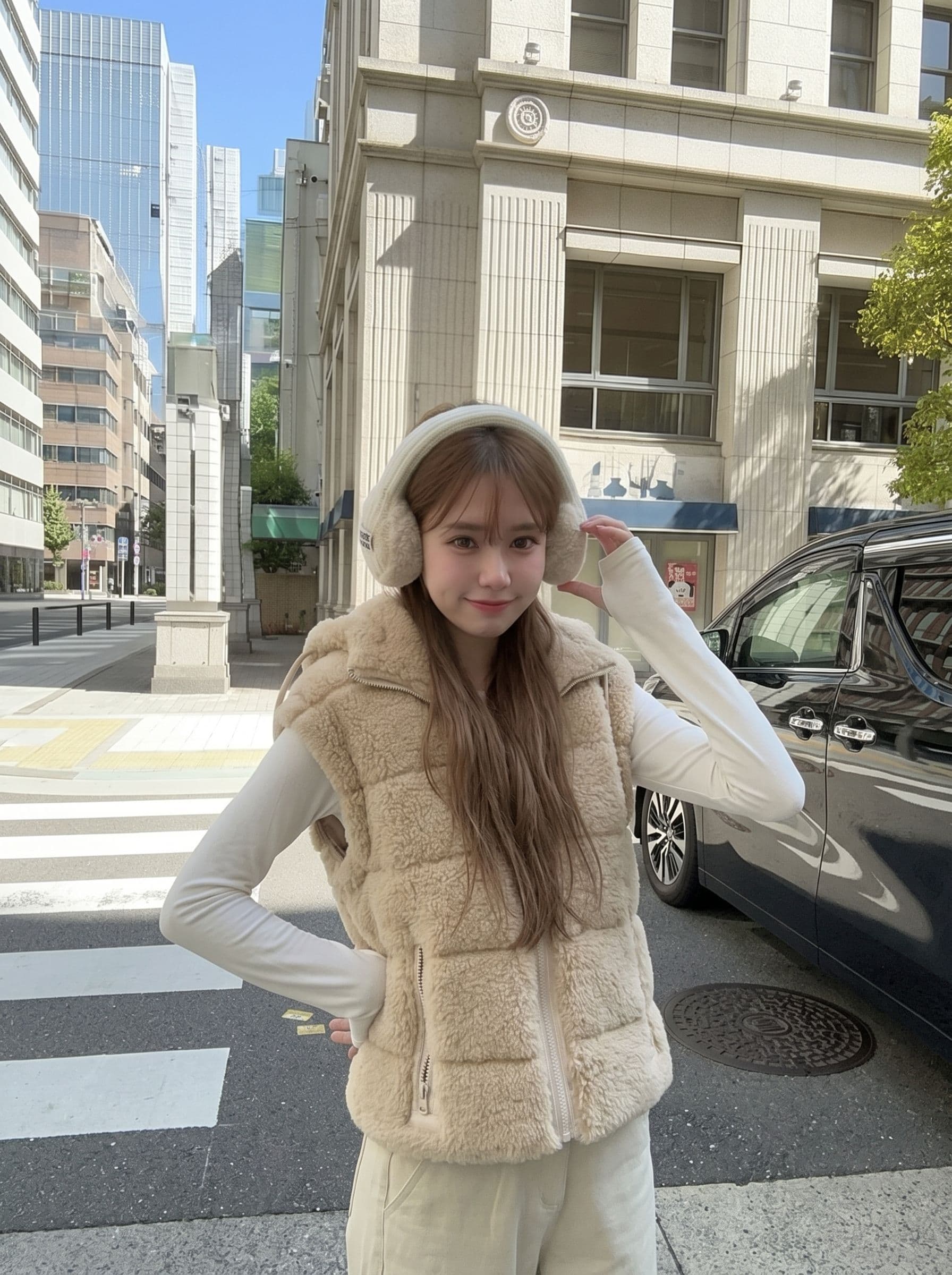 테디 베어 새로운 플리스 솜을 넣은 서비스 여자 겨울 한국 스타일 베스트 얇고 가벼운 재킷 작은 키 상세 이미지 5