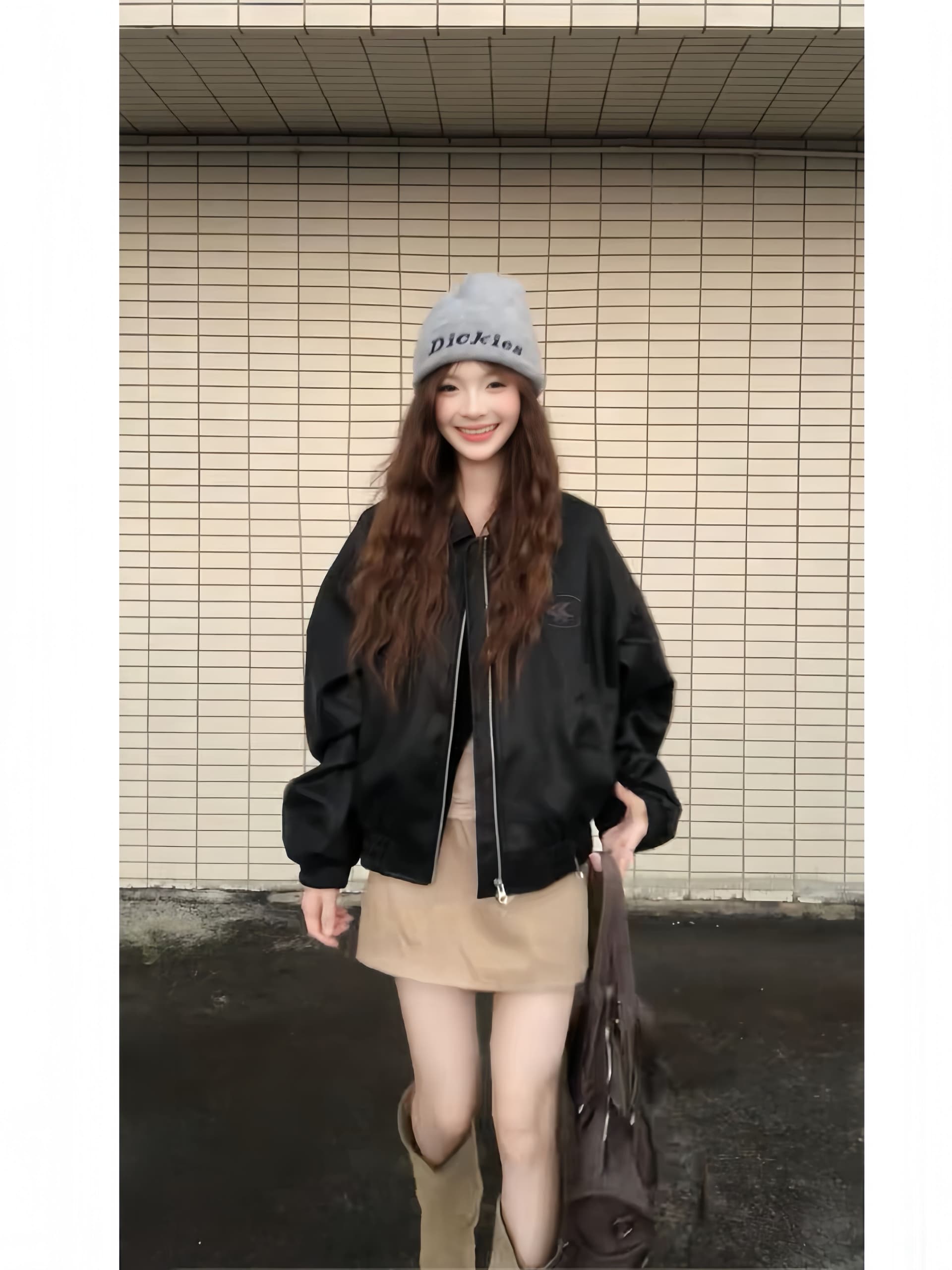 PU 가죽 쇼트 스타일 2026 새로운 달콤한 차가운 소녀 재킷 가죽 재킷 재킷 루즈핏 레트로 맨위 이미지 3