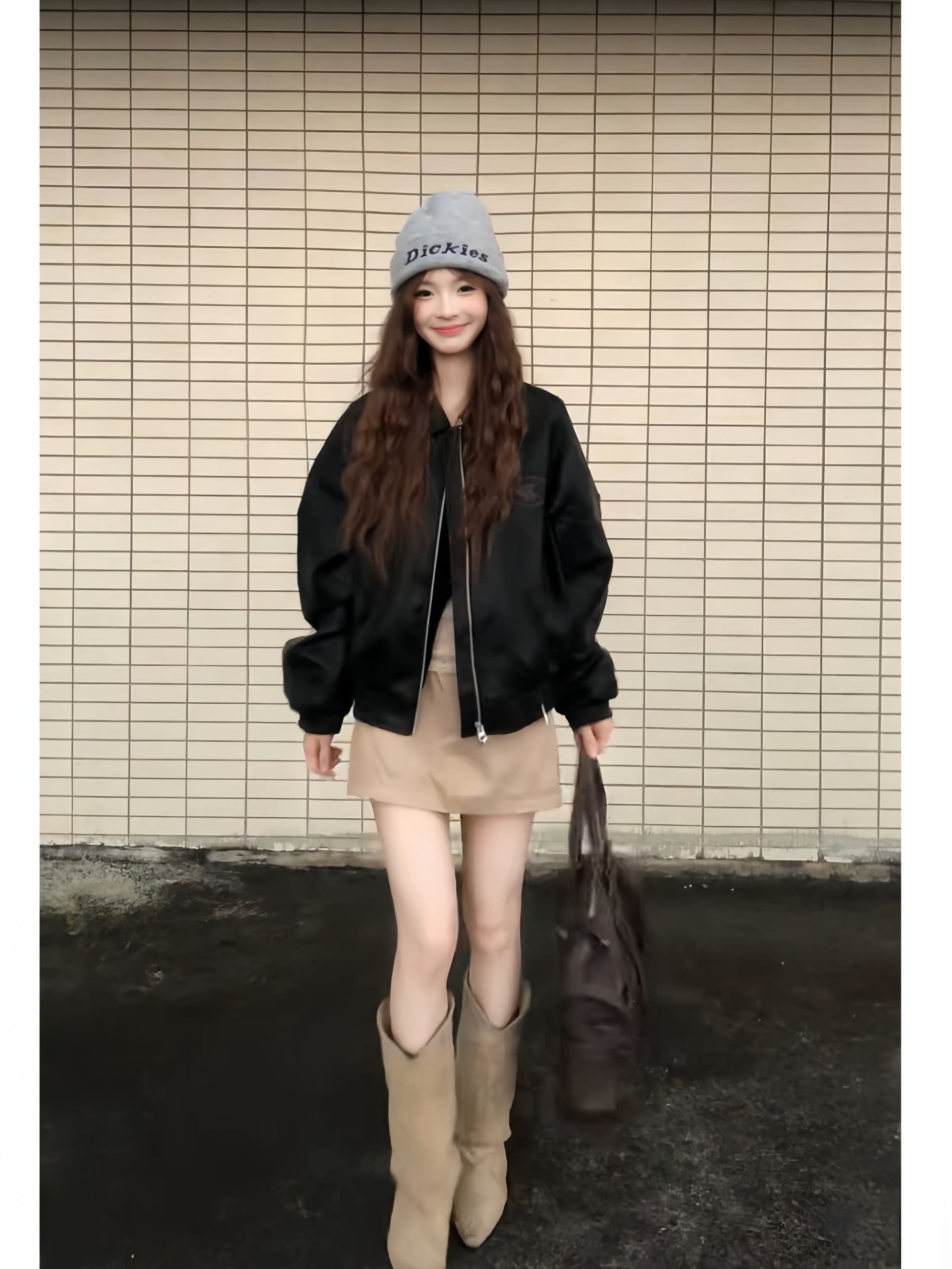 PU 가죽 쇼트 스타일 2026 새로운 달콤한 차가운 소녀 재킷 가죽 재킷 재킷 루즈핏 레트로 맨위 상세 이미지 2