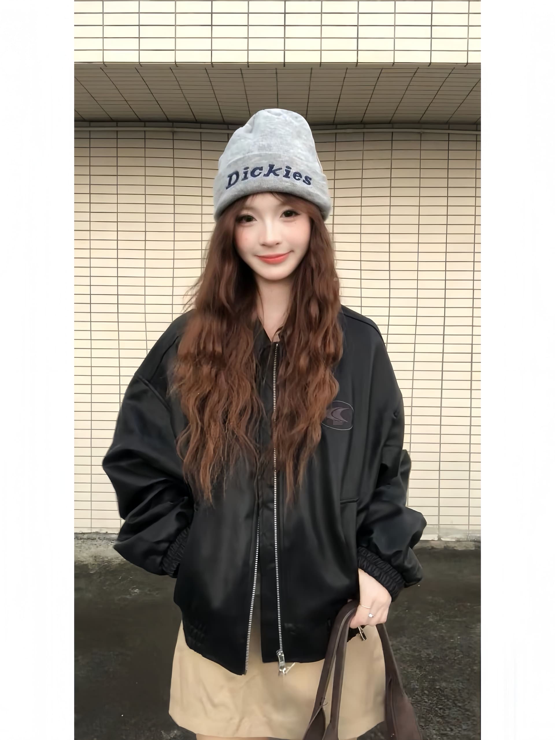PU 가죽 쇼트 스타일 2026 새로운 달콤한 차가운 소녀 재킷 가죽 재킷 재킷 루즈핏 레트로 맨위 상세 이미지 7