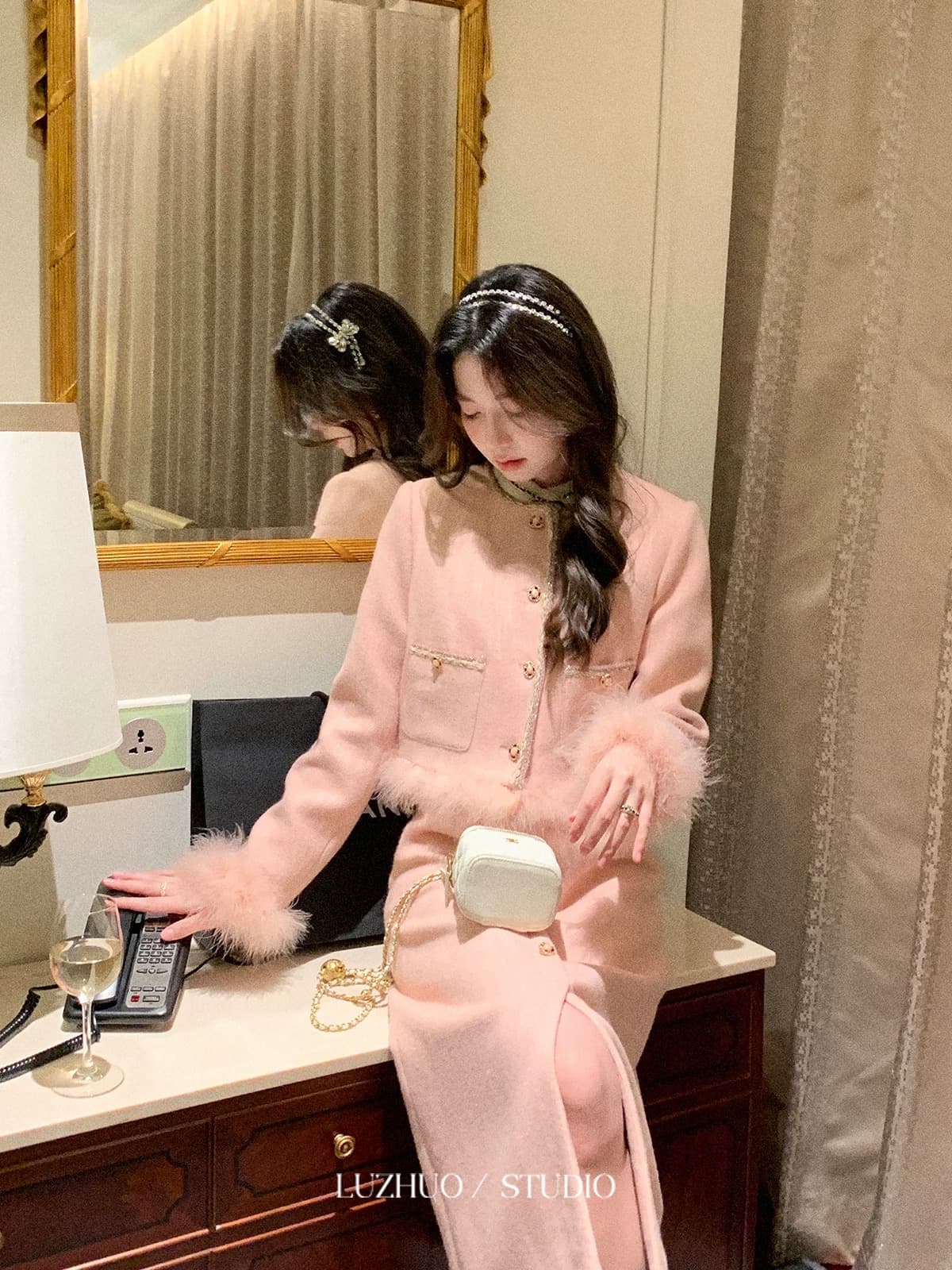 사슴 이모 주 오족 삼촌 0110 20 00 신제품 이전 4 시간 6 접기 제한적 100 개 핑크색 작은 샤넬 스타일 이미지 4
