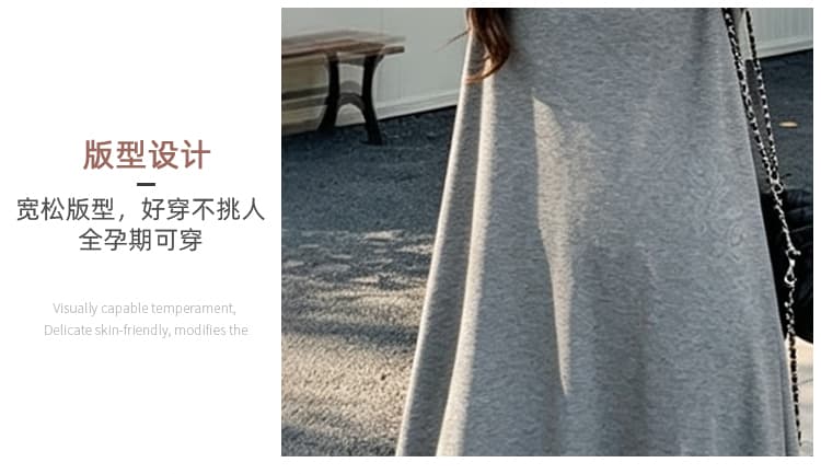 실사 임산부 드레스 새로운 패션 가져 가라. 여름 프랑스식 얇고 가벼운 드레스 상세 이미지 6