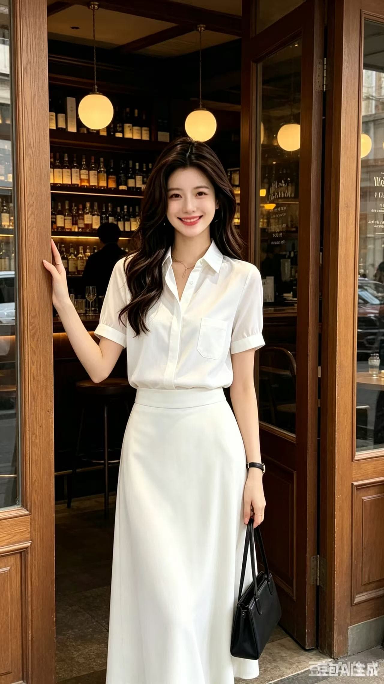 패션 화이트 쉬폰 여성 셔츠 여름 2026 년 새로운 맨위 품격 경력 출퇴근 작은 셔츠 반팔 셔츠 상세 이미지 4