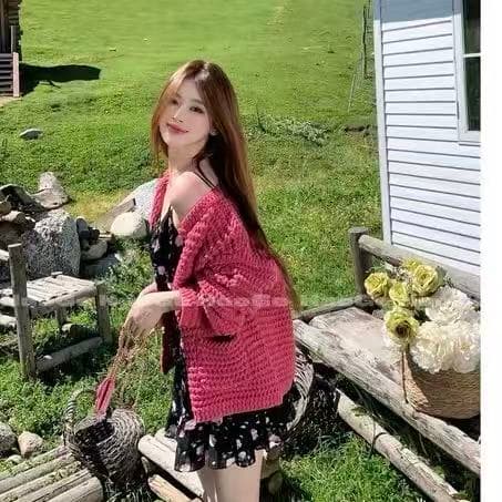 하오 형제 엄격한 선택 아름다운 제인 아이어 일기 2026 년 가을 새로운 스웨터 긴팔 미니멀리즘 루즈핏 재킷 다용도 이미지 2