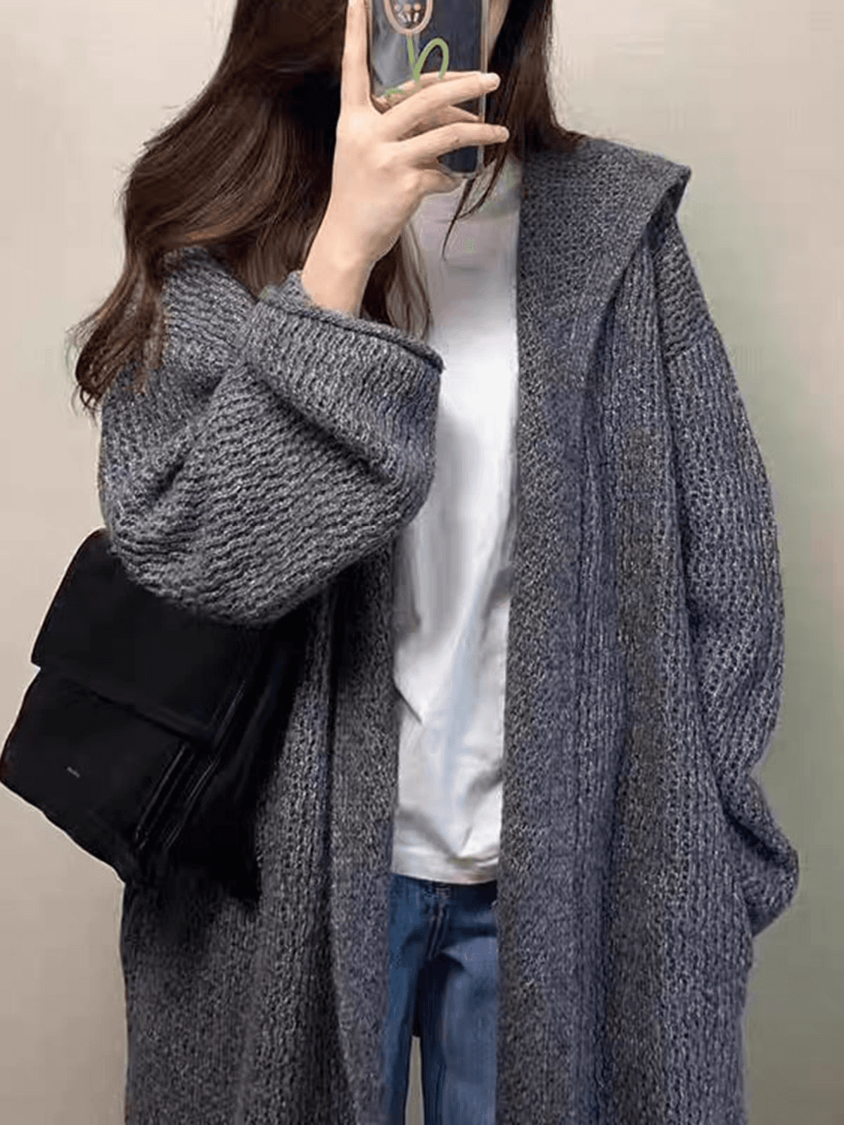 유럽 역 고급 2026 가을 새로운 여성 의류 패션 다용도 니트 오픈 가디건 고급 센스 착용 잡아라. 의류 유럽 상품 이미지 4