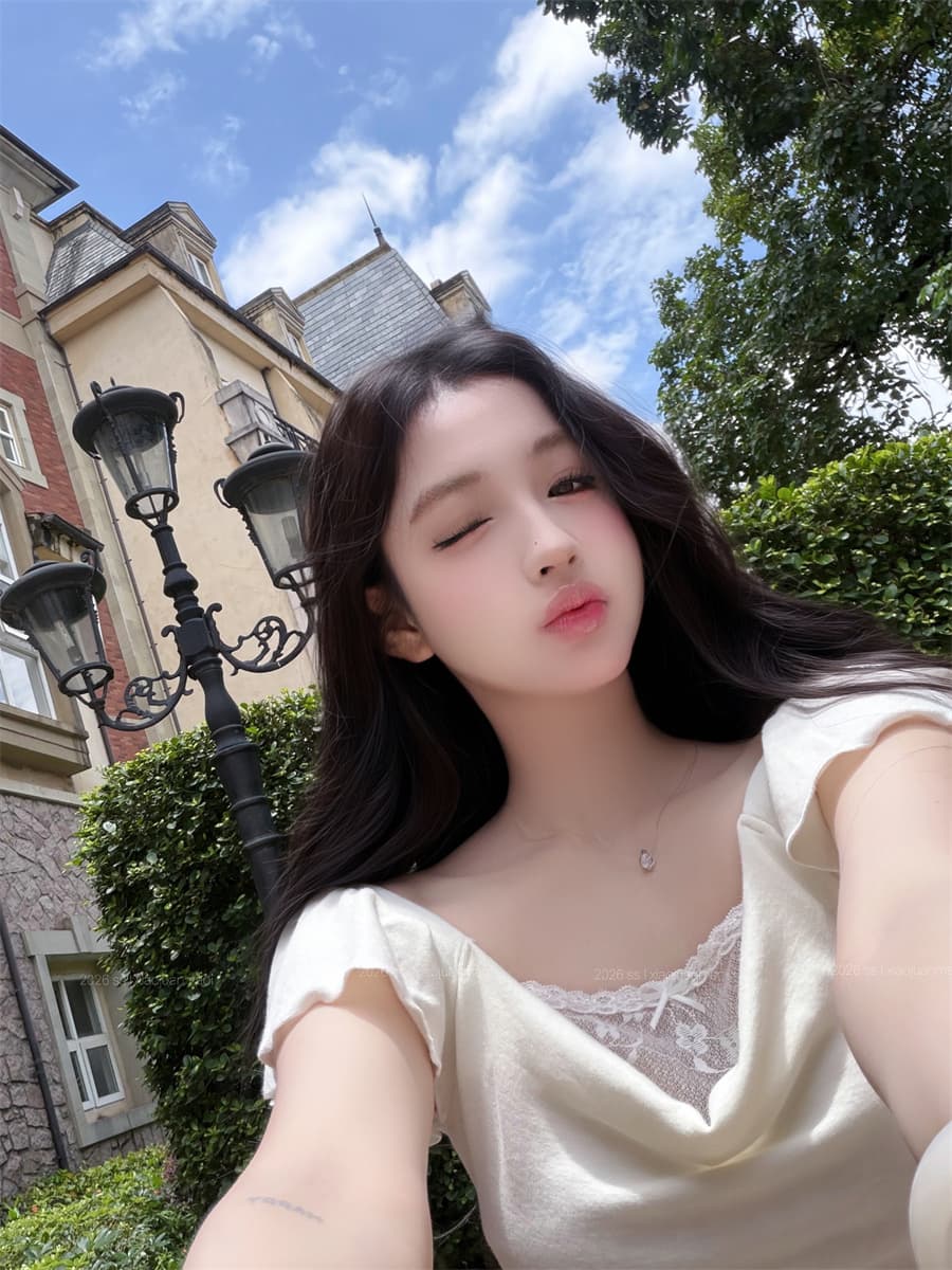 실사 정가 순수한 욕망 레이스 조각 페이크 레이어드 흔들다 칼라 몸매 가꾸기 슬림해 보이는 반팔 맨위 상세 이미지 12