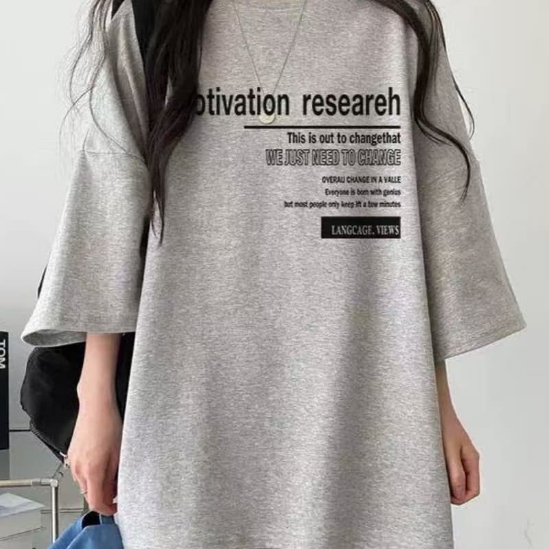아메리칸 레트로 패션 운동복 세트 여성 여름 새로운 루즈핏 반팔 반바지 캐주얼 두 조각 상세 이미지 1