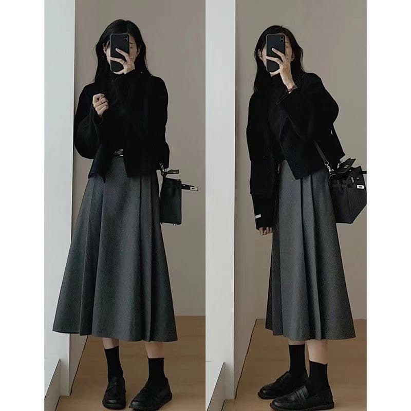 가을 겨울철 2026 년 새로운 모직 외투 한 부서 부드러운 착용 가져 가라. 작은 샤넬 스타일 상세 이미지 1
