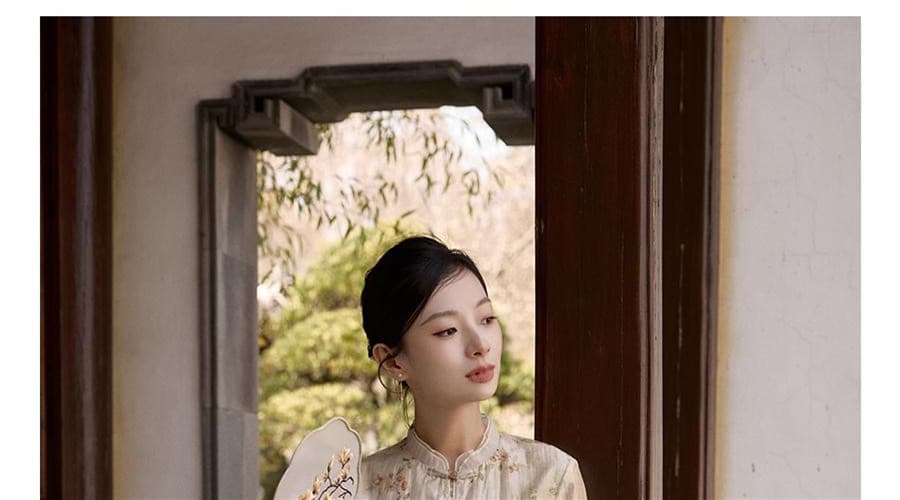 중식 꽃잎 칼라 품격 라이 경기 서울 주간 실크 국풍 맨위 2026 여름 새로운 패션 셔츠 오픈 가디건 실 의류 상세 이미지 18