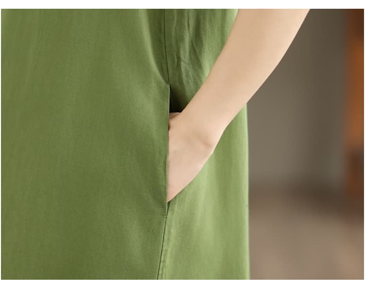 실사 민소매 면 린넨 여성 드레스 프랑스식 여름 새로운 슬림해 보이는 운동 캐주얼 치마 고급 센스 빛 럭셔리 롱 스커트 상세 이미지 15