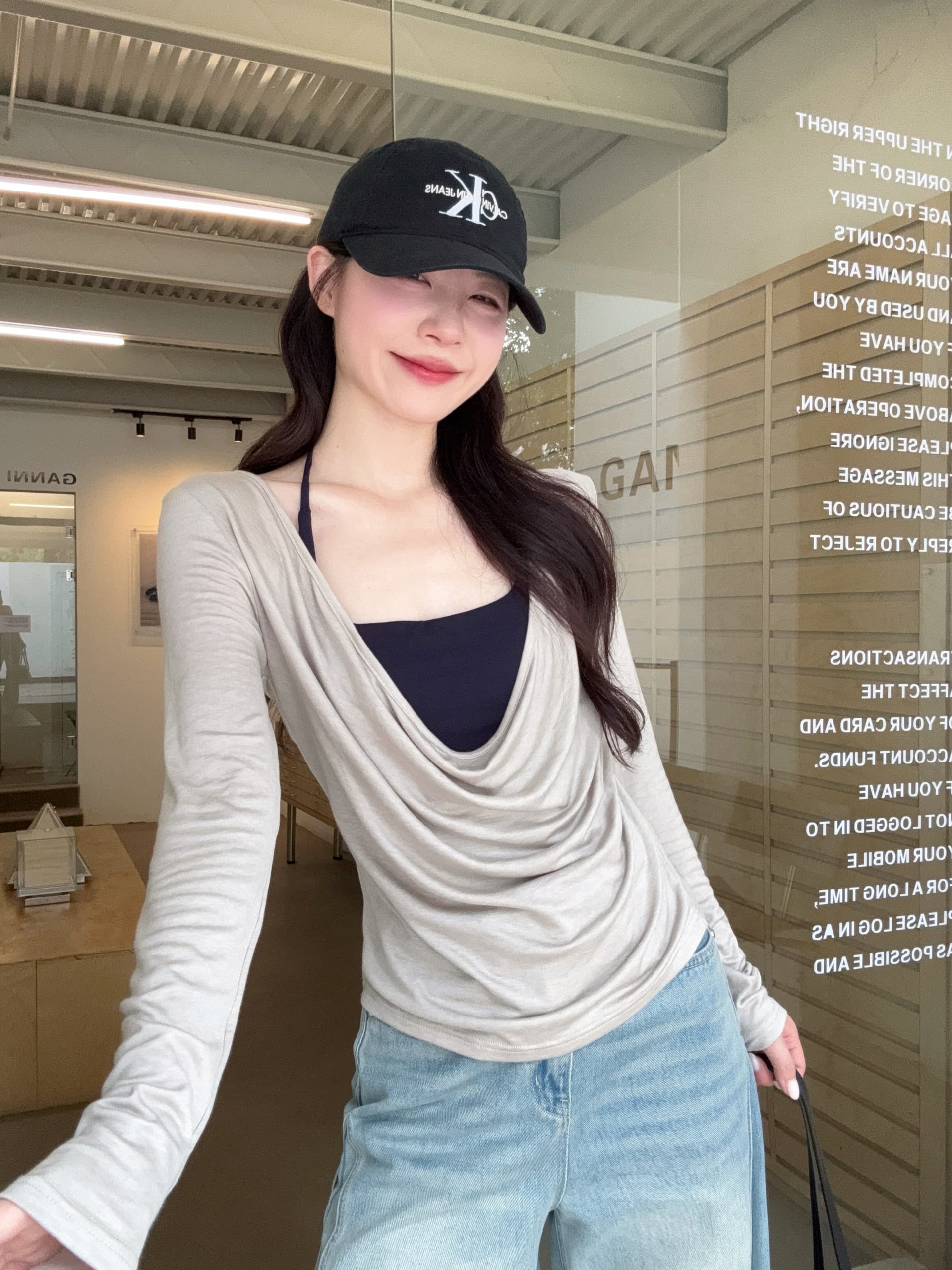 실사 빅 사이즈 지방 mm 가을 새로운 디자인 센스 느긋한 바람 긴팔 블라우스 흔들다 칼라 행침 목 투피스 조끼 상세 이미지 2