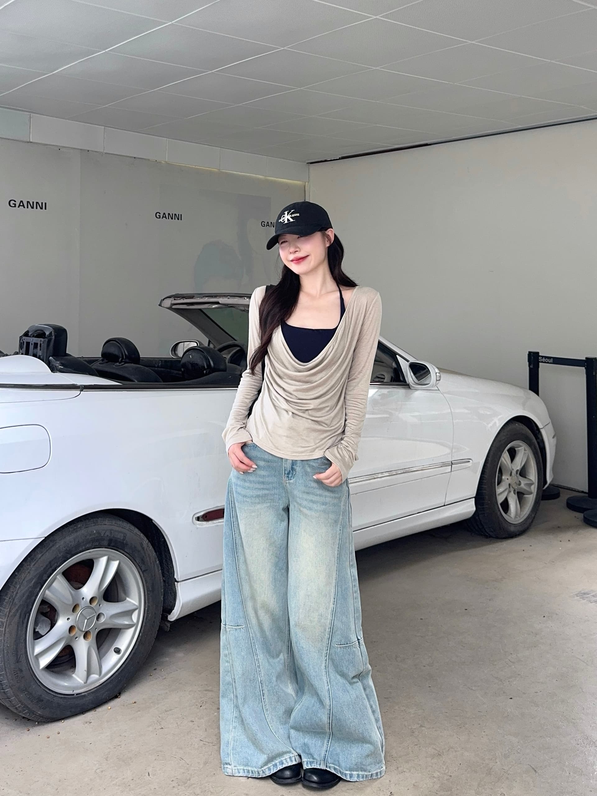 실사 빅 사이즈 지방 mm 가을 새로운 디자인 센스 느긋한 바람 긴팔 블라우스 흔들다 칼라 행침 목 투피스 조끼 상세 이미지 6