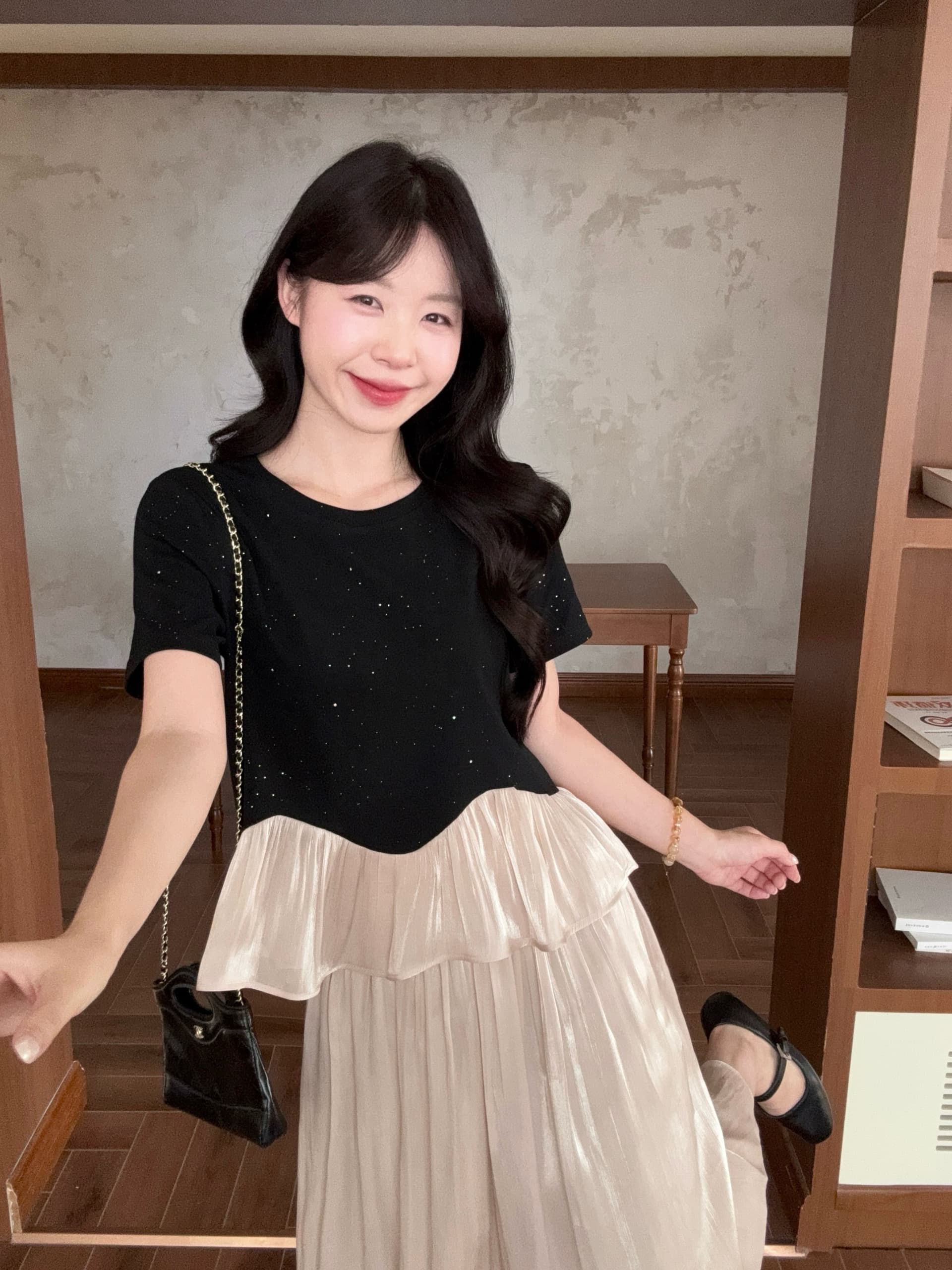 실사 여름 새로운 지방 mm 프랑스식 좋은 플래시 패치워크 맨위 와이드 레그 팬츠 두 세트 로드 중 이미지 4