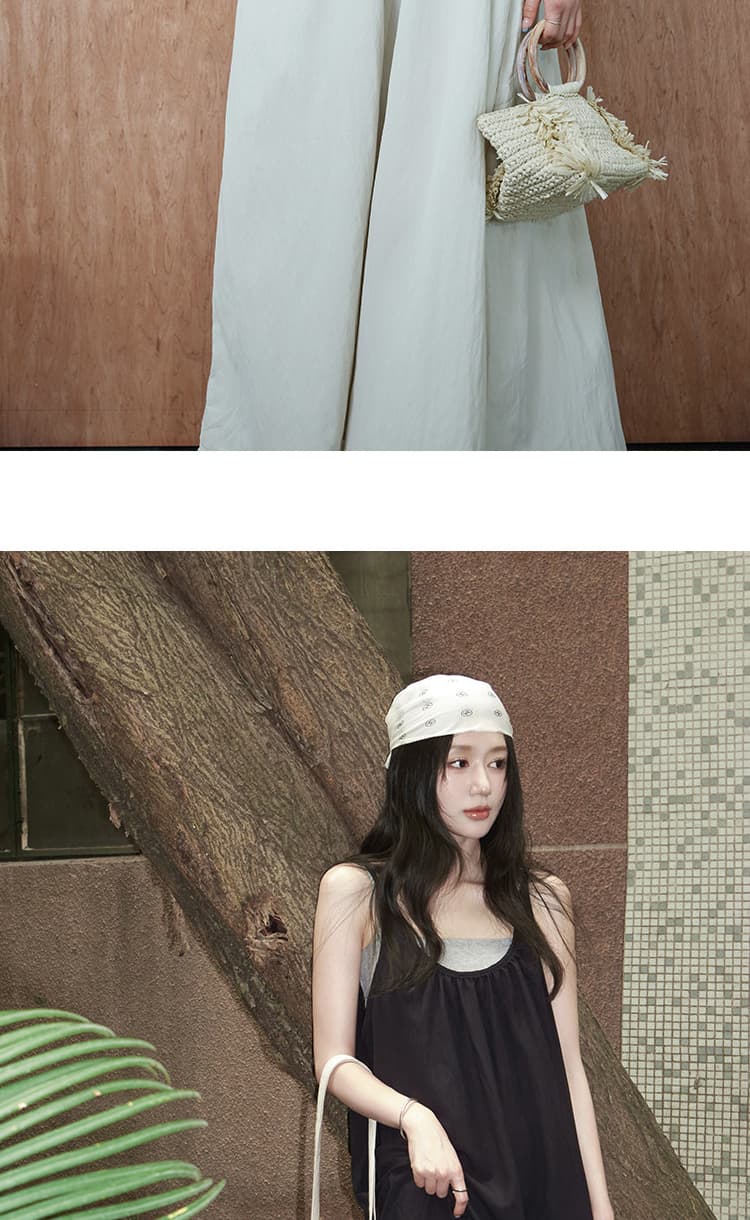 임산부 드레스 여름 투피스 세트 숨기기 고기 확실하지 않음 임신 한 u 칼라 대 진자 슬립 드레스 튜브탑 슬립 상세 이미지 20