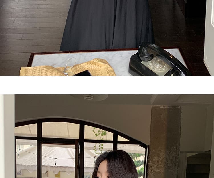재고 있음 임산부 드레스 여름 민소매 루즈핏 느슨함 센스 표지 고기 확실하지 않음 임신 한 출산 스커트 슬립 치마 세트 상세 이미지 25