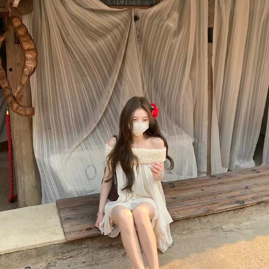 xxiiuu 남쪽 법 지배 여름 새로운 불규칙 디자인 센스 오프숄더 쉬폰 톱 여성 요정 작은 셔츠 상세 이미지 4