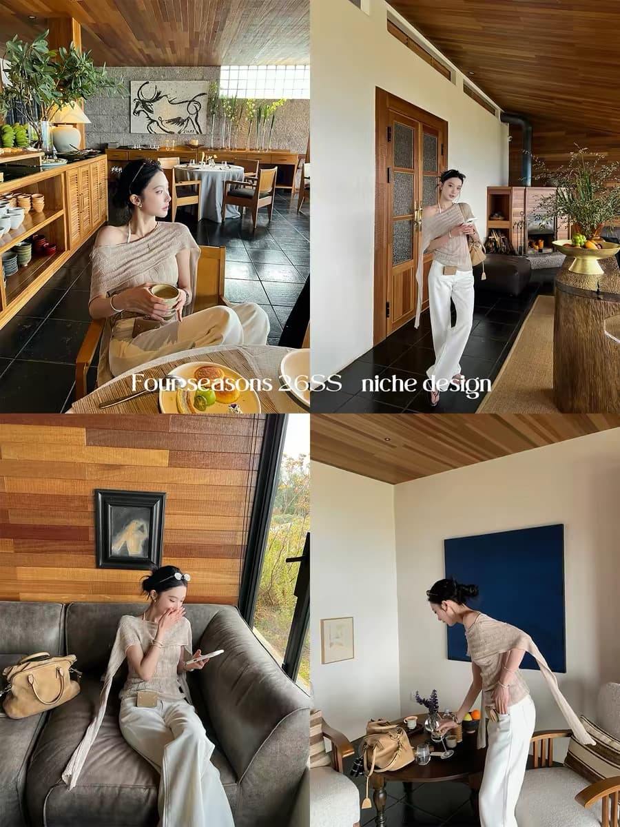 지구 Ouyang 느긋한 보 주님 센스 보존 분위기 아름다움 호흡 센스 주간 실크 아마 징 ~까지 자카드 니트 스웨터 상세 이미지 4