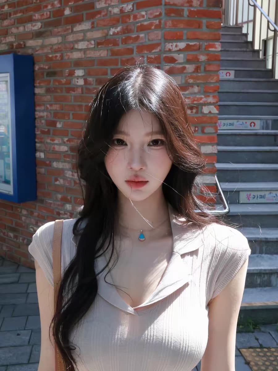fart shop 오트밀 숙련 된 숙련 된 라이 경기 서울 아마 V넥 작은 날다 소매 털 짠 셔츠 여성 여름 숙박 화이트 t 이미지 3