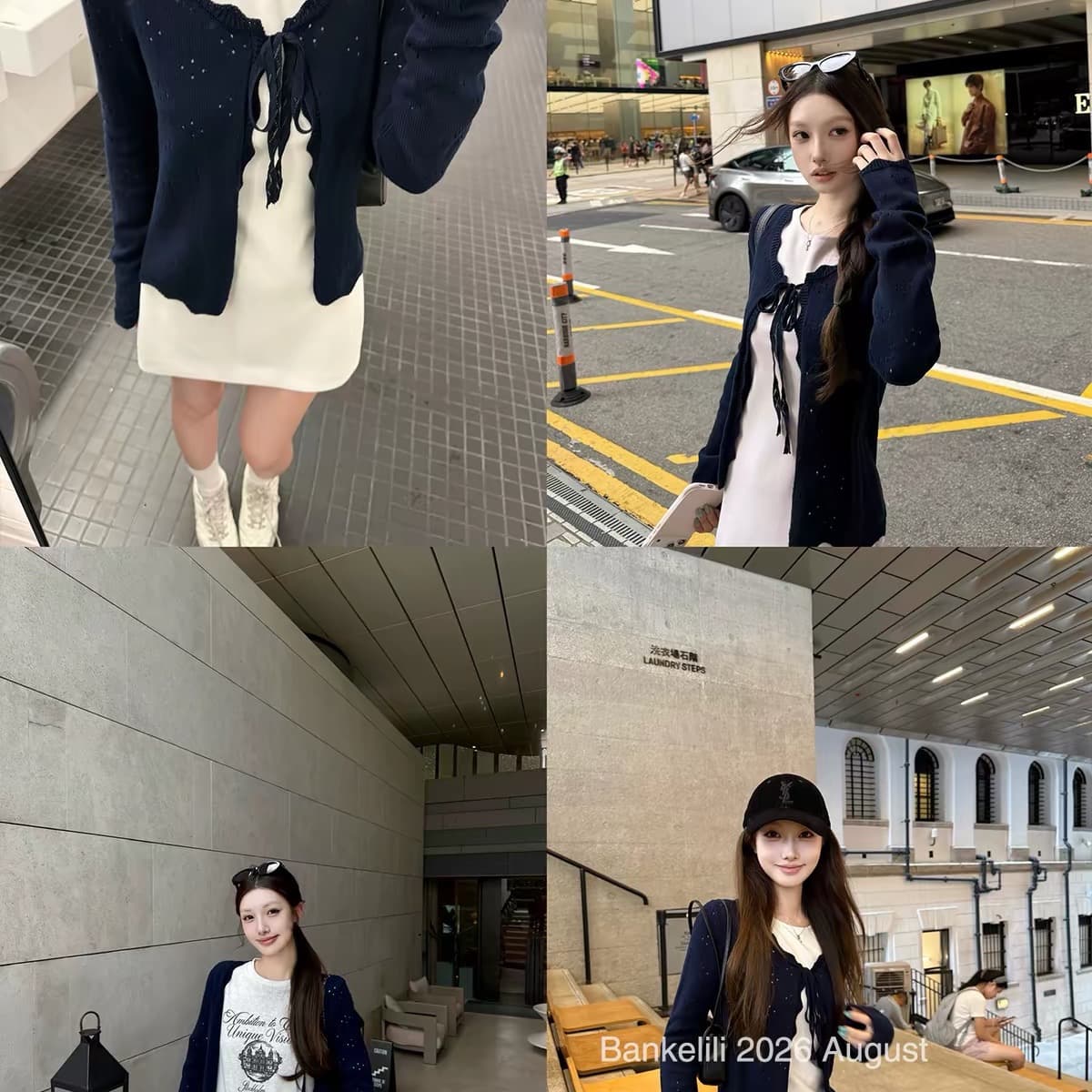 밤나무 코코아 bankelili 산소 프라임 열기 셔츠 선택 구멍 공예 홀로우 아웃 레이스업 오픈 가디건 여성 이미지 5