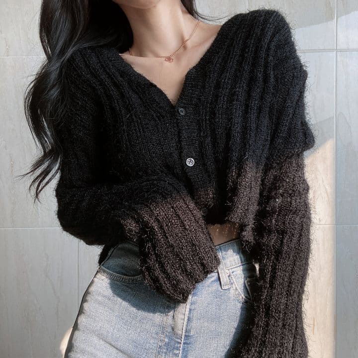 한 부서 chic 부드러운 찹쌀 모방 밍크 플리스 쇼트 스타일 오픈 가디건 스웨터 작은 열림 셔츠 여성 v 칼라 루즈핏 니트 재킷 상세 이미지 24