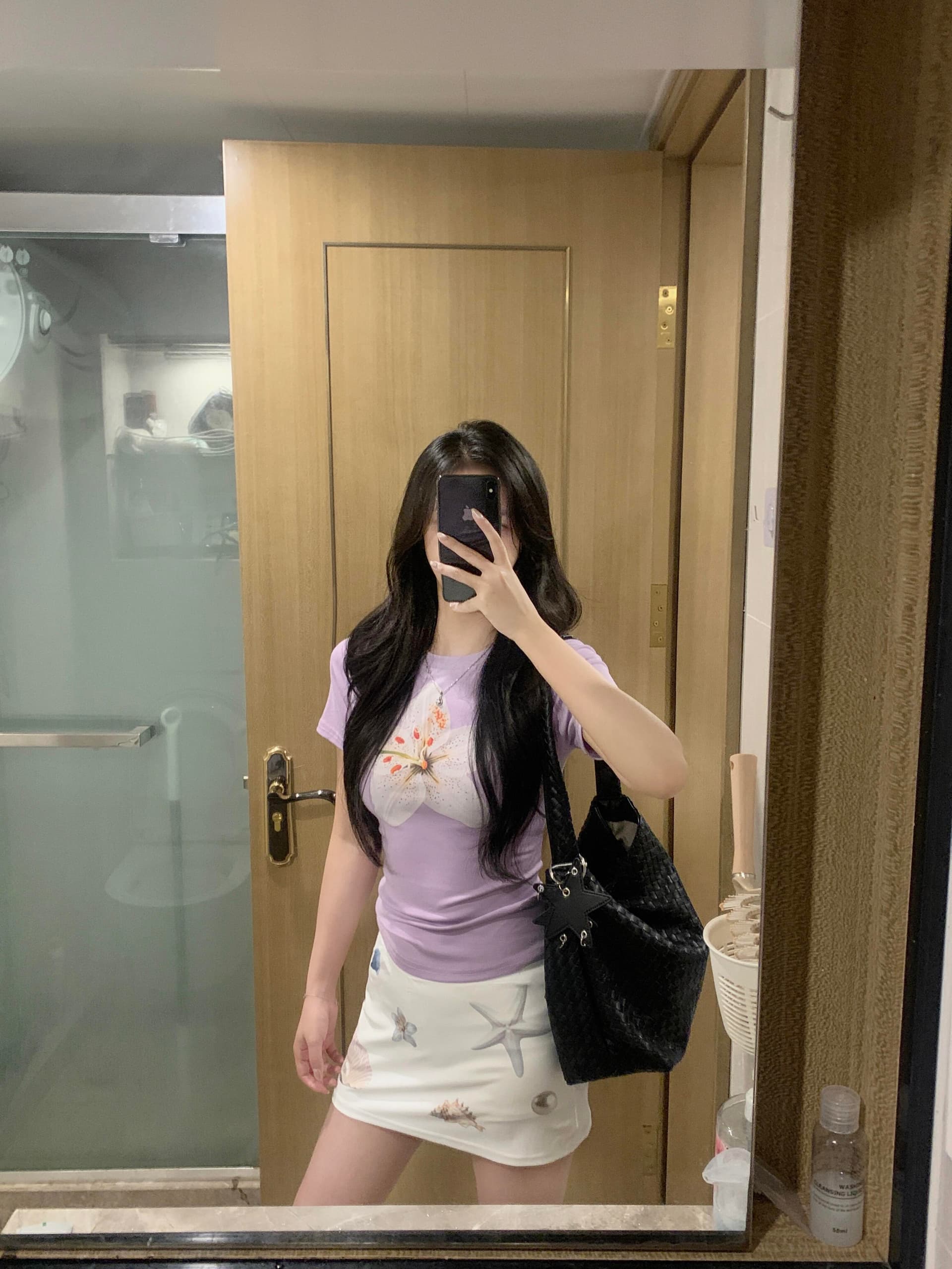 아메리칸 레트로 핫걸 꽃 프린트 반팔 티셔츠 여성 여름 몸매 가꾸기 슬림해 보이는 디자인 센스 작은 대중 달콤한 차가운 맨위 이미지 2