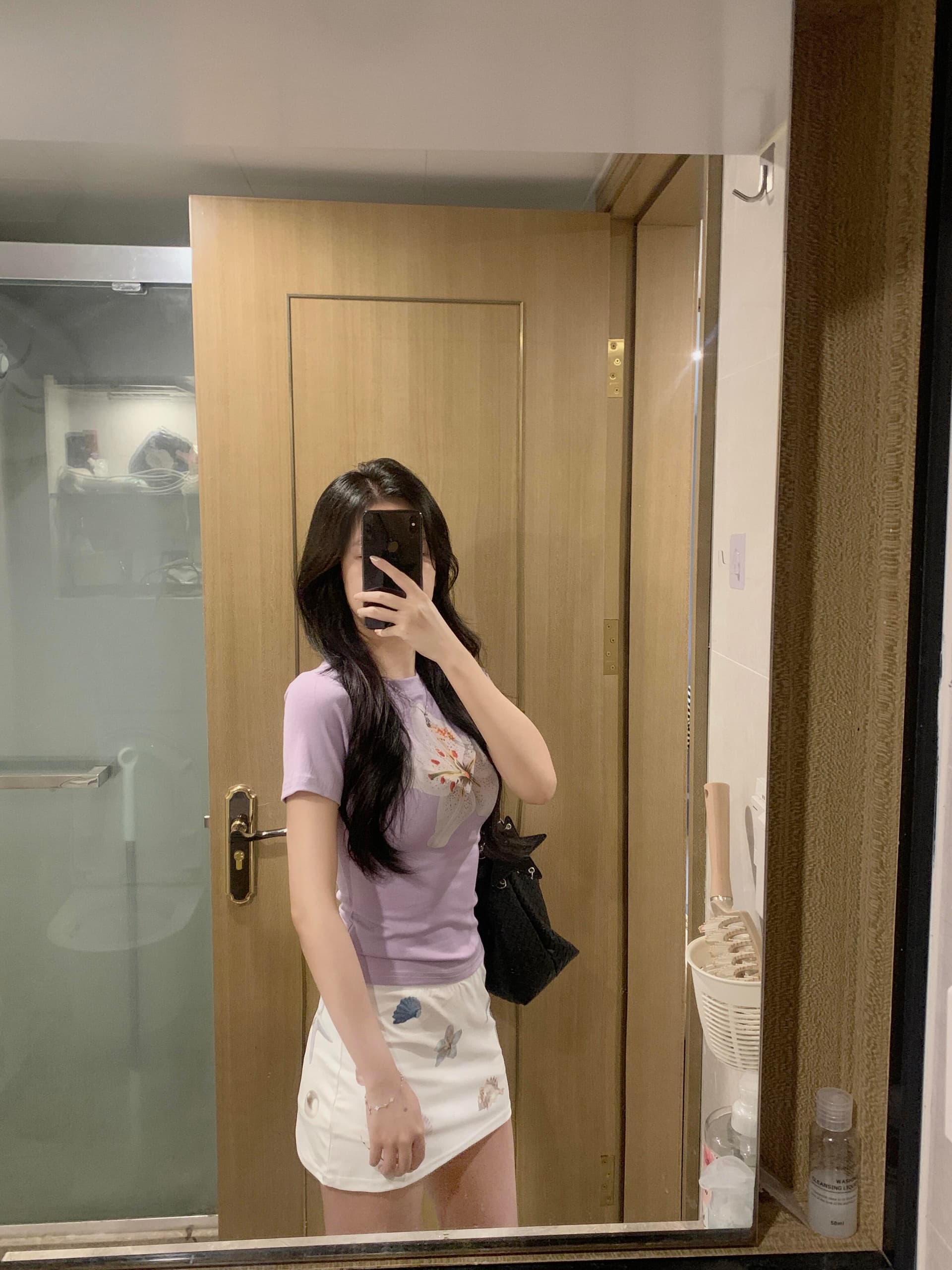 아메리칸 레트로 핫걸 꽃 프린트 반팔 티셔츠 여성 여름 몸매 가꾸기 슬림해 보이는 디자인 센스 작은 대중 달콤한 차가운 맨위 상세 이미지 4