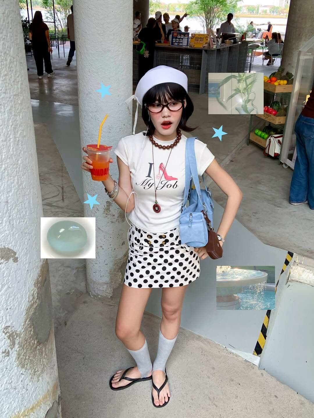 한 부서 재미있는 하이힐 슬로건 프린트 여름 새로운 몸매 가꾸기 반팔 티셔츠 여성 핫걸 맨위 트렌디 이미지 2