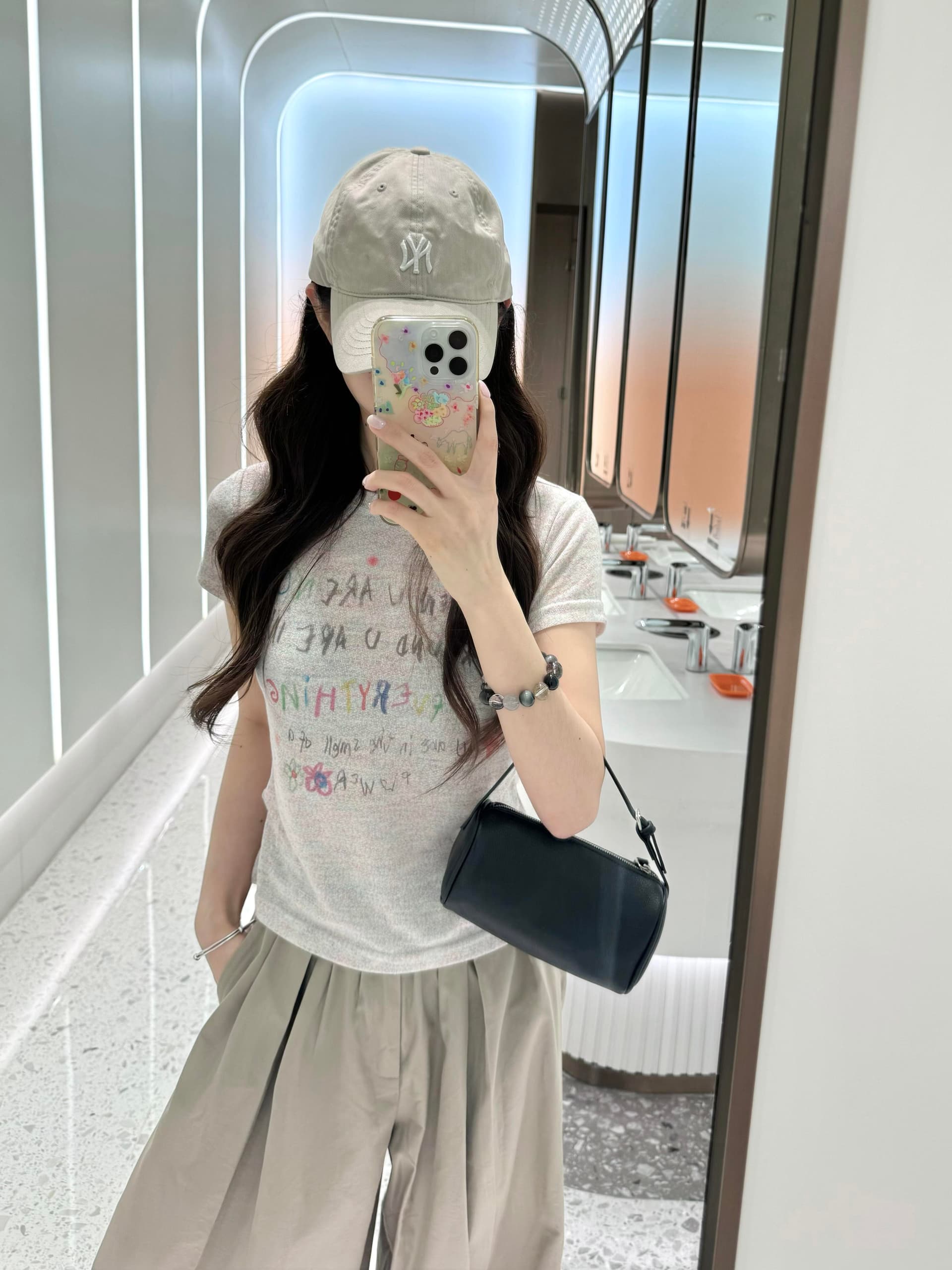 얇은 스타일 통기성 재미있는 낙서 색상 실 맨위 여성 여름 몸매 가꾸기 프린트 반팔 티셔츠