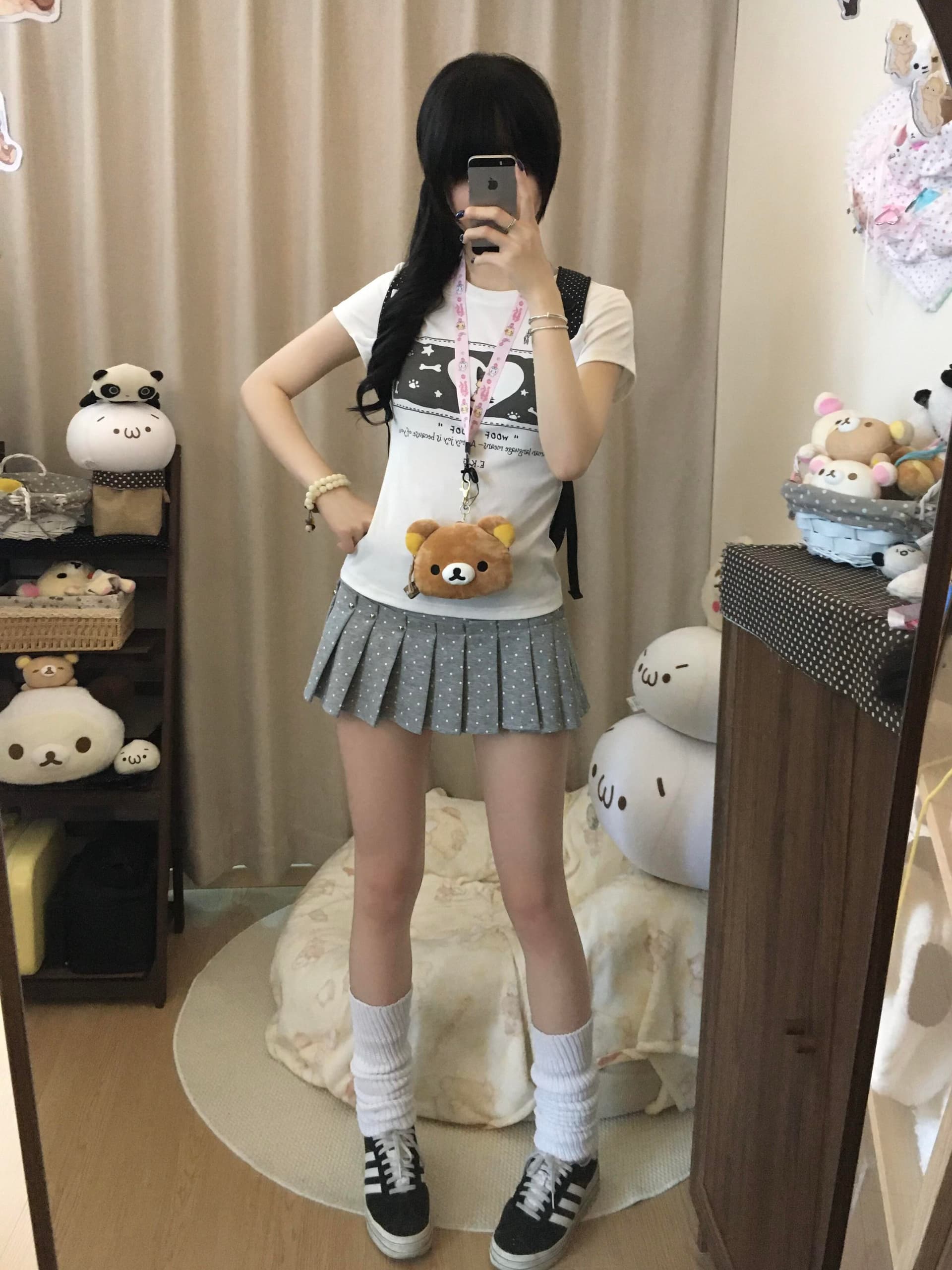 아메리칸 만화 강아지 프린트 라운드 넥 반팔 티셔츠 여성 여름 섹션 몸매 가꾸기 긍정적 인 어깨 화이트 맨위 상세 이미지 3