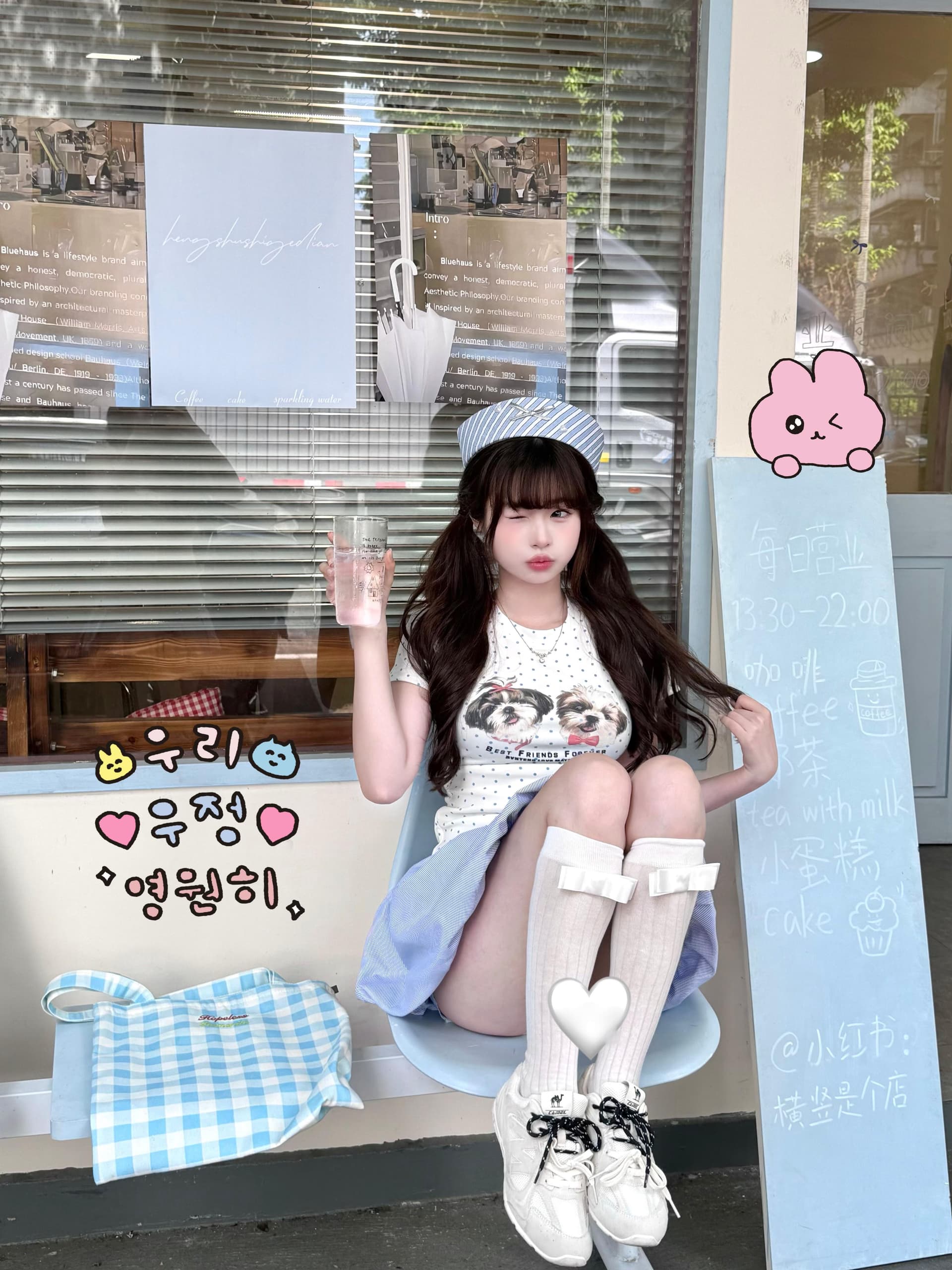 2026 새로운 여름 아메리칸 만화 강아지 프린트 도트 무늬 반팔 티셔츠 여성 몸매 가꾸기 슬림해 보이는 핫걸 바람 맨위 상세 이미지 4