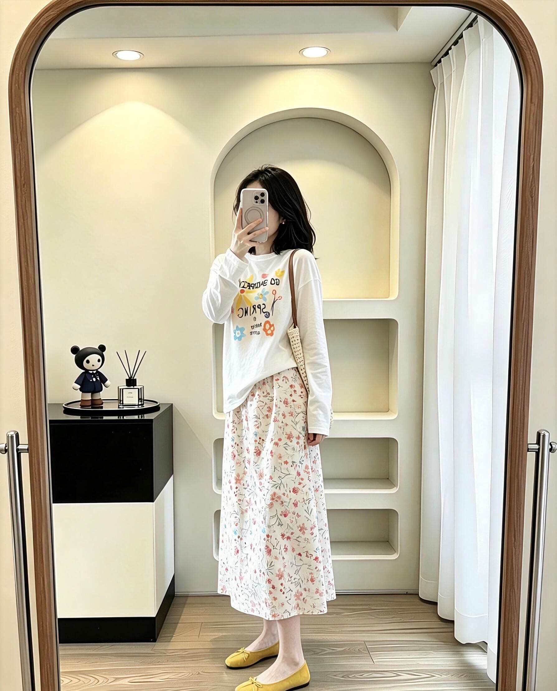 한 부서 달콤함 꽃무늬 자외선 차단 블라우스 긴팔 티셔츠 여성 여름 새로운 캐주얼 다용도 루즈핏 맨위 트렌디 상세 이미지 2