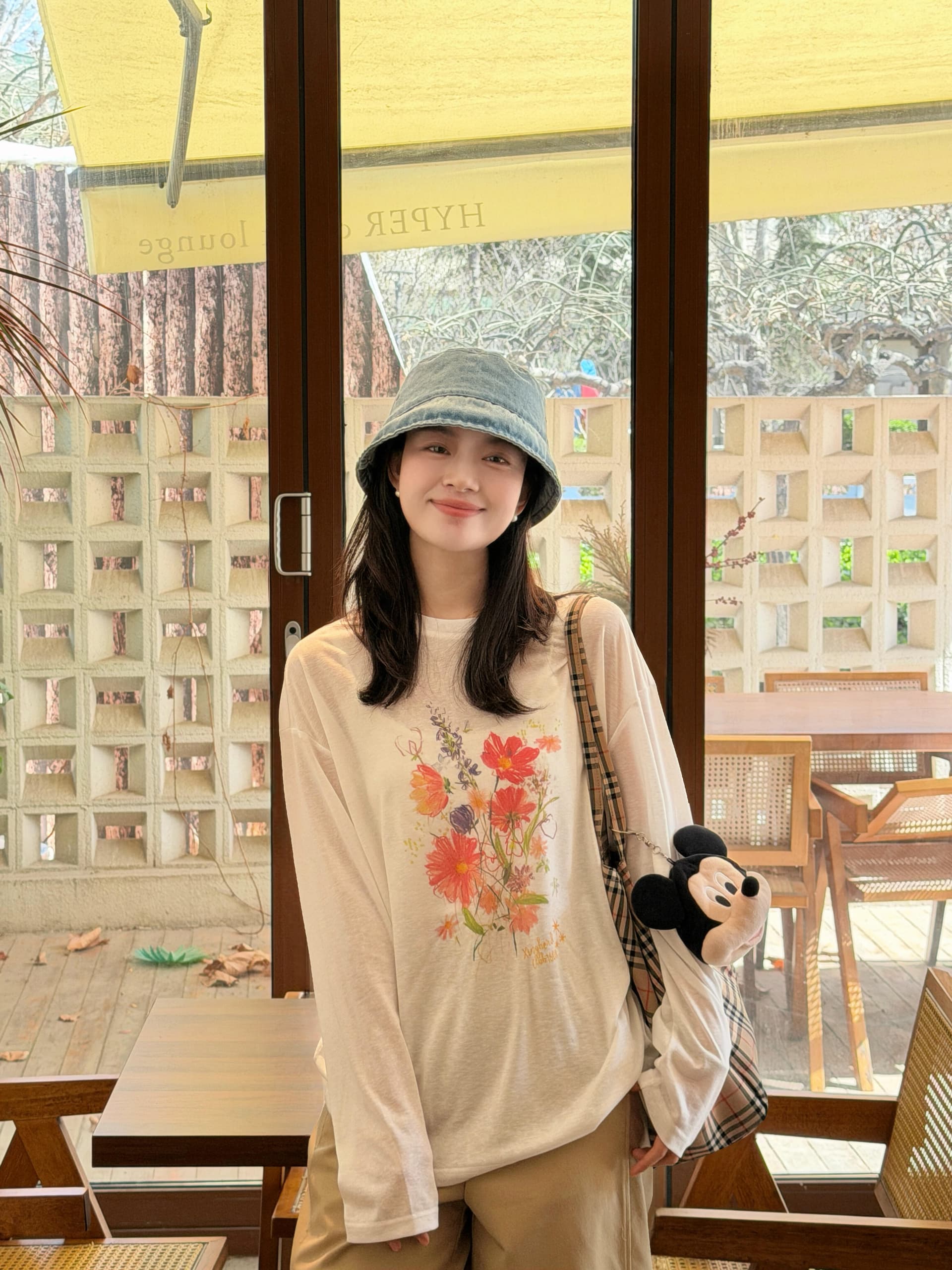 한 부서 느긋한 바람 수채화 꽃무늬 프린트 자외선 차단 블라우스 티셔츠 여성 여름 차가운 센스 통기성 다용도 긴팔 맨위