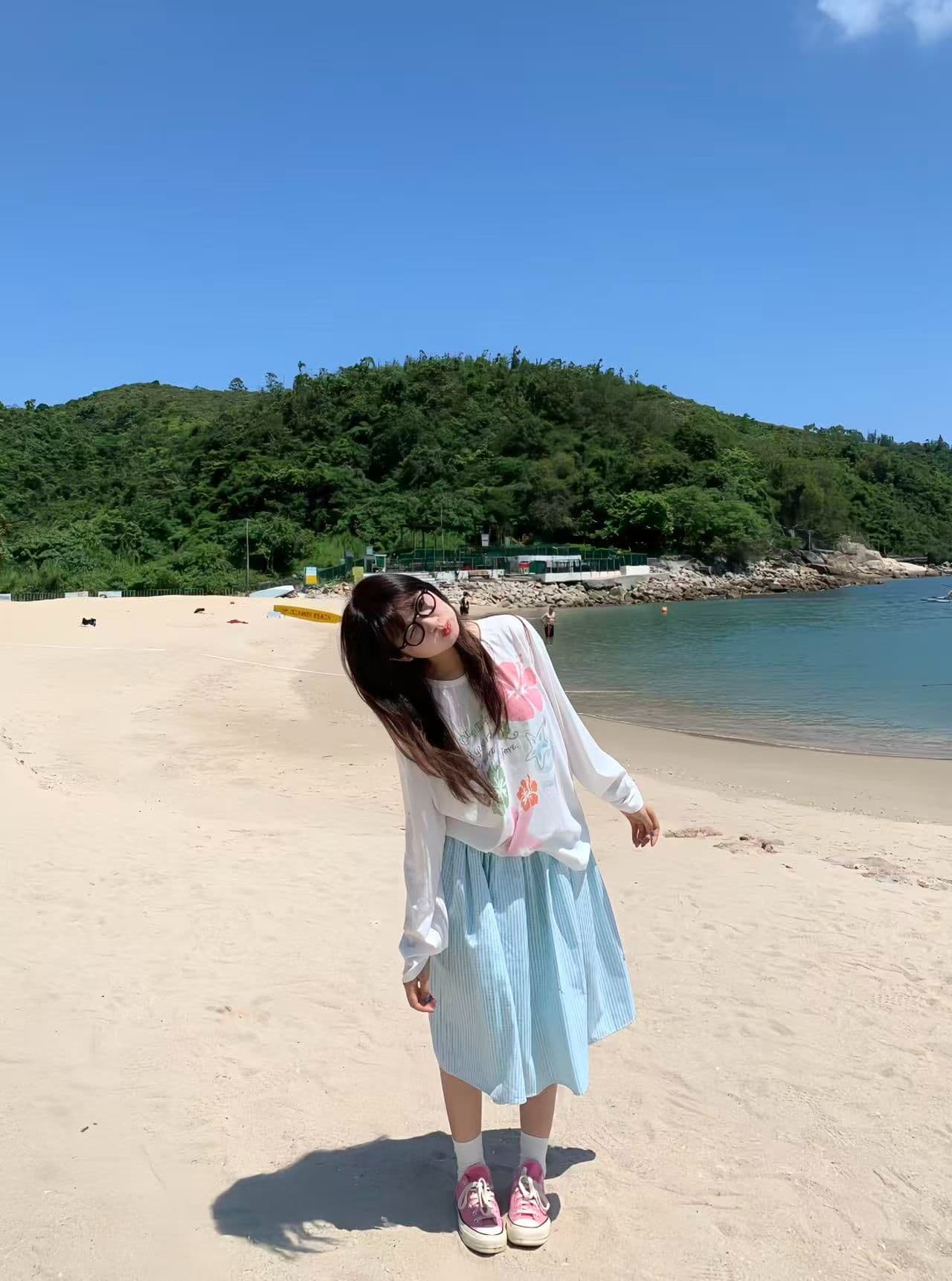 긴팔 티셔츠 태양 보호 셔츠 기본 셔츠 블라우스 통기성 루즈핏 이미지 4